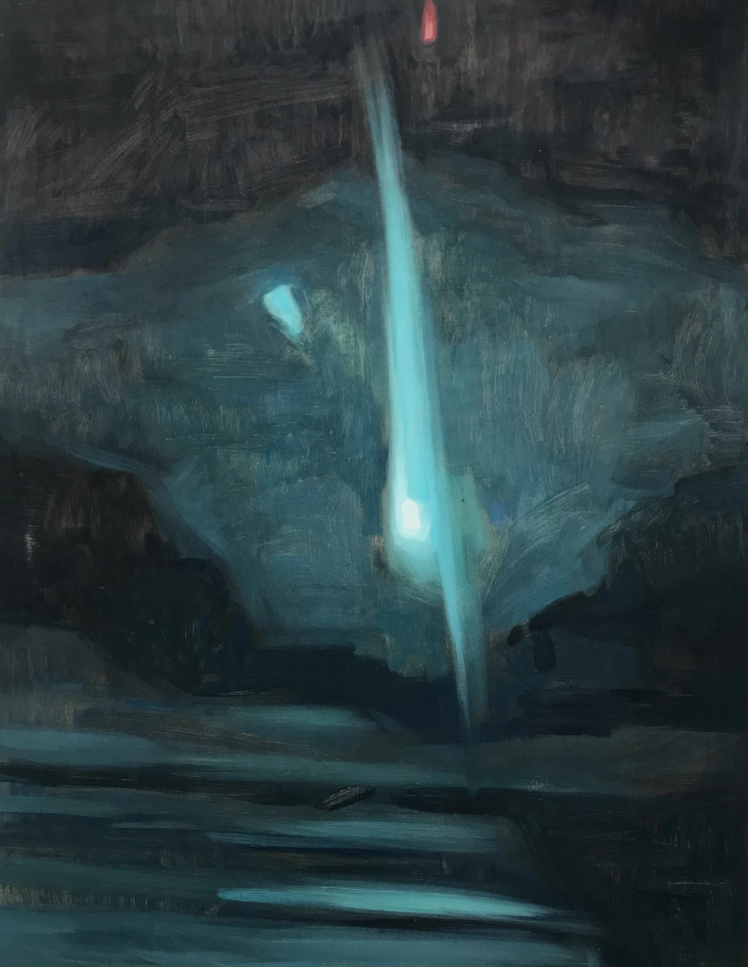 Traffic lights, oil on canvas, 73x92cm, 2022