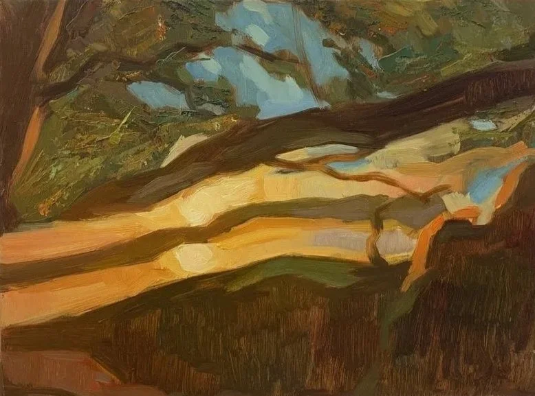 By the Danube, 40x30cm, oil on canvas, 2021