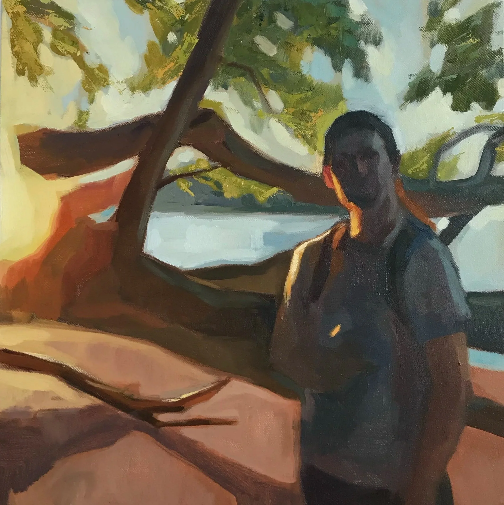 By the Danube, 40x30cm, oil on canvas 