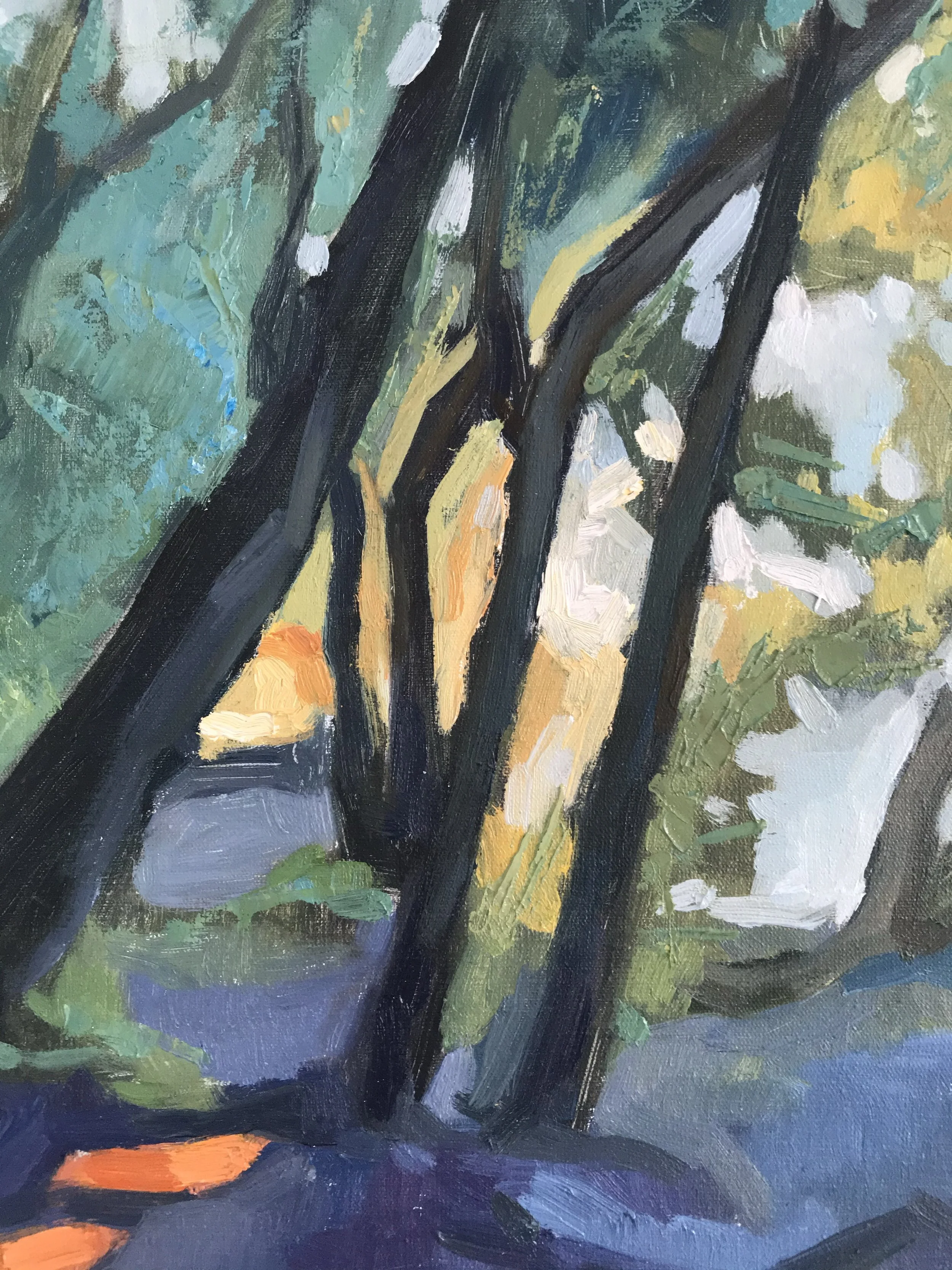 Forest, 15x20cm, oil on canvas, 2021