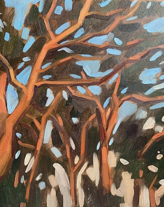 The Walk Serie, 33x41cm, oil on canvas, 2023