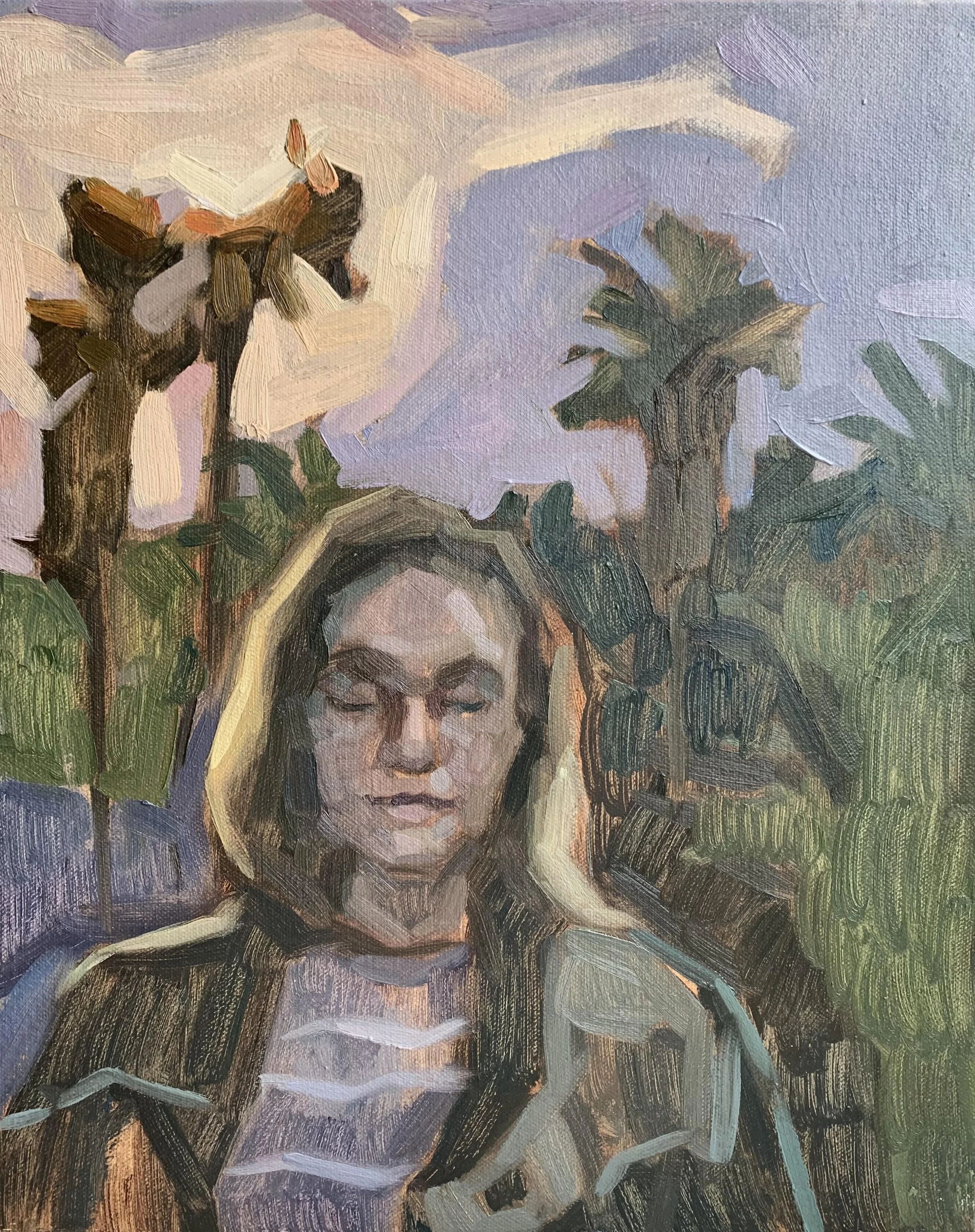 The Walk Serie, 33x41cm, oil on canvas, 2023