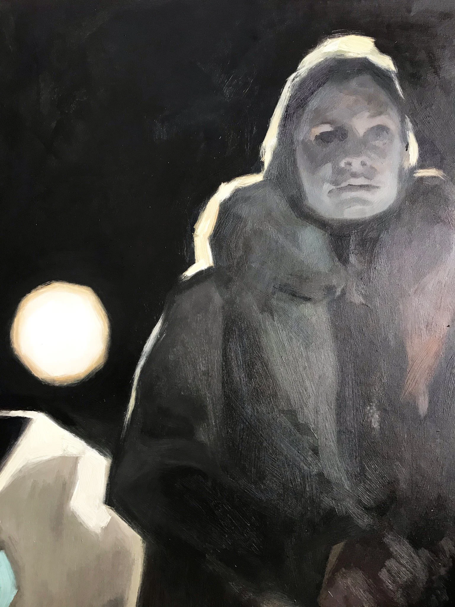 Bus Stop Panorama, oil on canvas, 2021