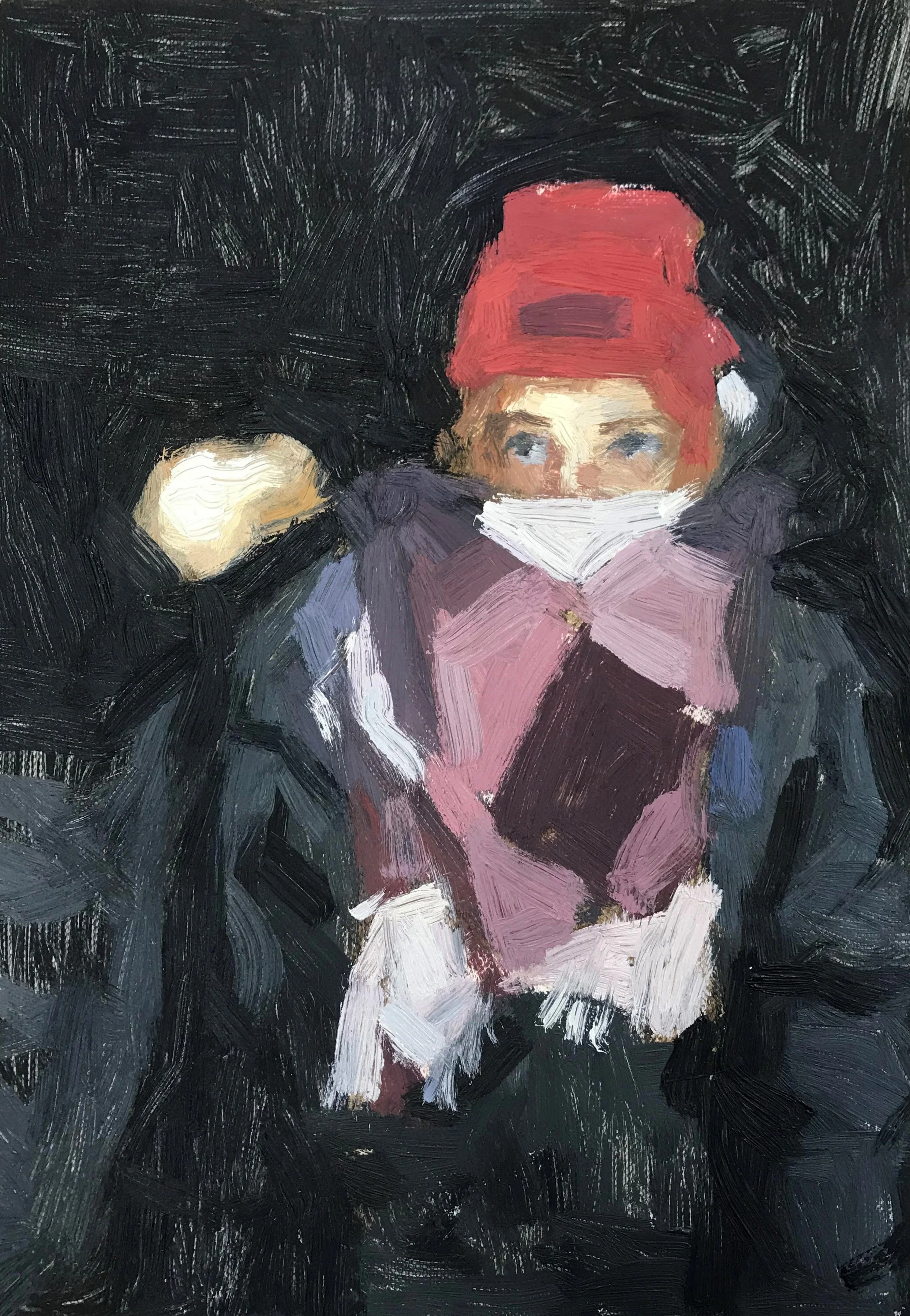 A4, oil on paper, 2022