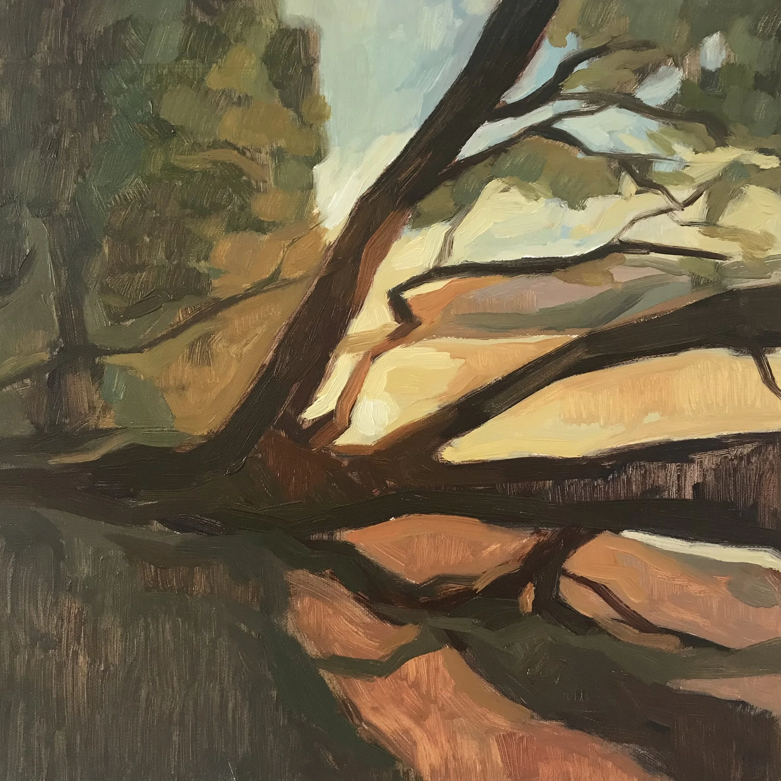 By the Danube, 40x30cm, oil on canvas 