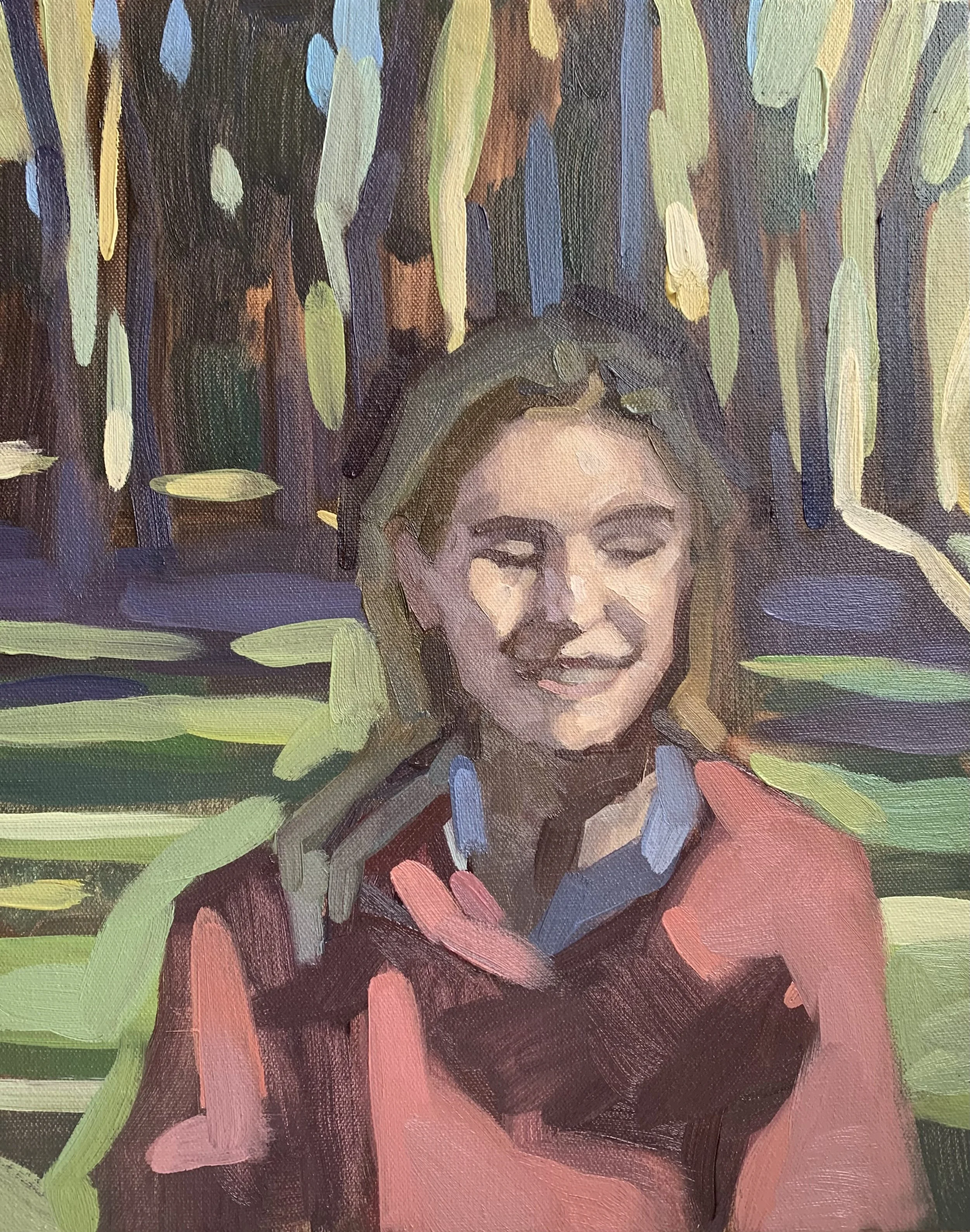 The Walk Serie, 33x41cm, oil on canvas, 2023