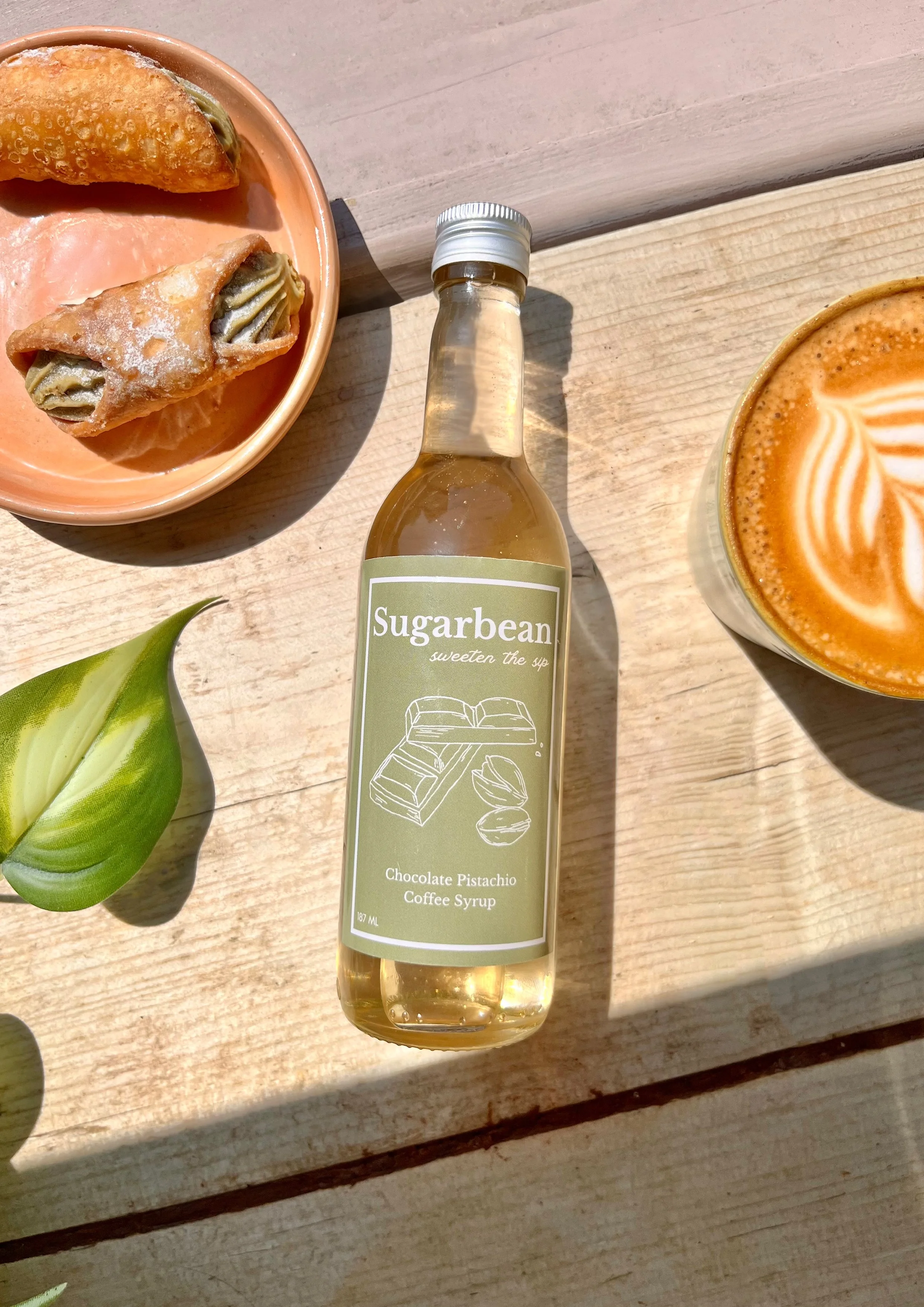 Pistachio & Chocolate syrup