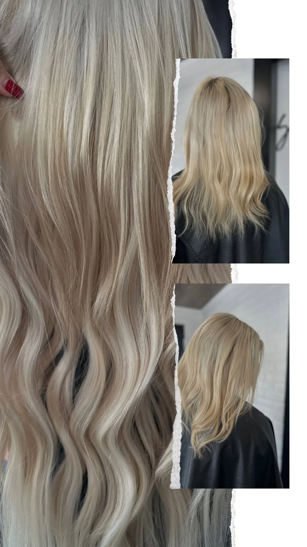 Before and After Bello Haven Hair Extensions.