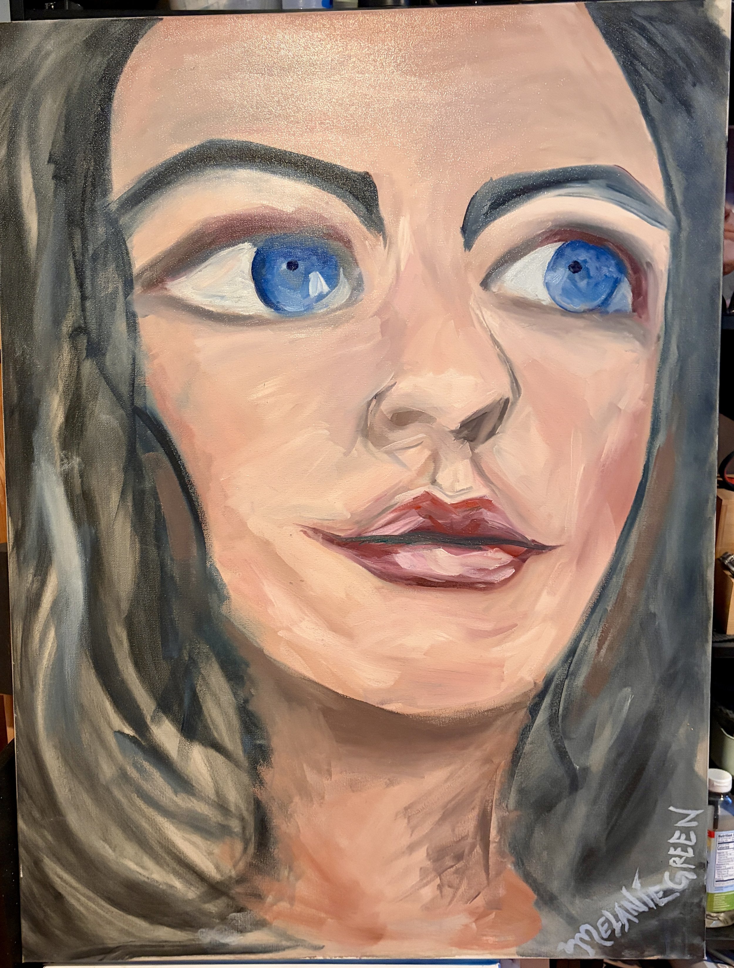 'Portrait - 2021' 30x40" Expressive Oil Painting