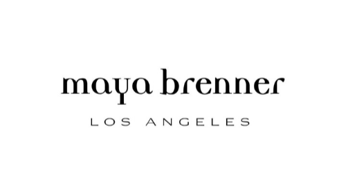 Maya Brenner Los Angeles logo in black text on a white background