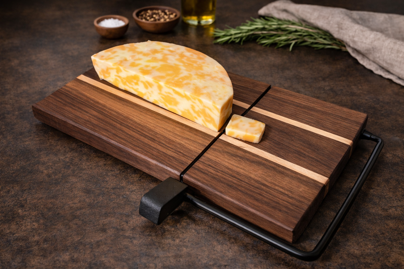 Handcrafted Wire Slicer Cheese Board