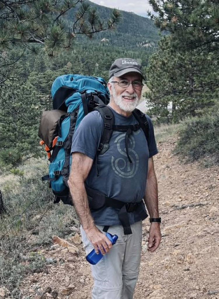Ken Caldwell backpacking in Colorado