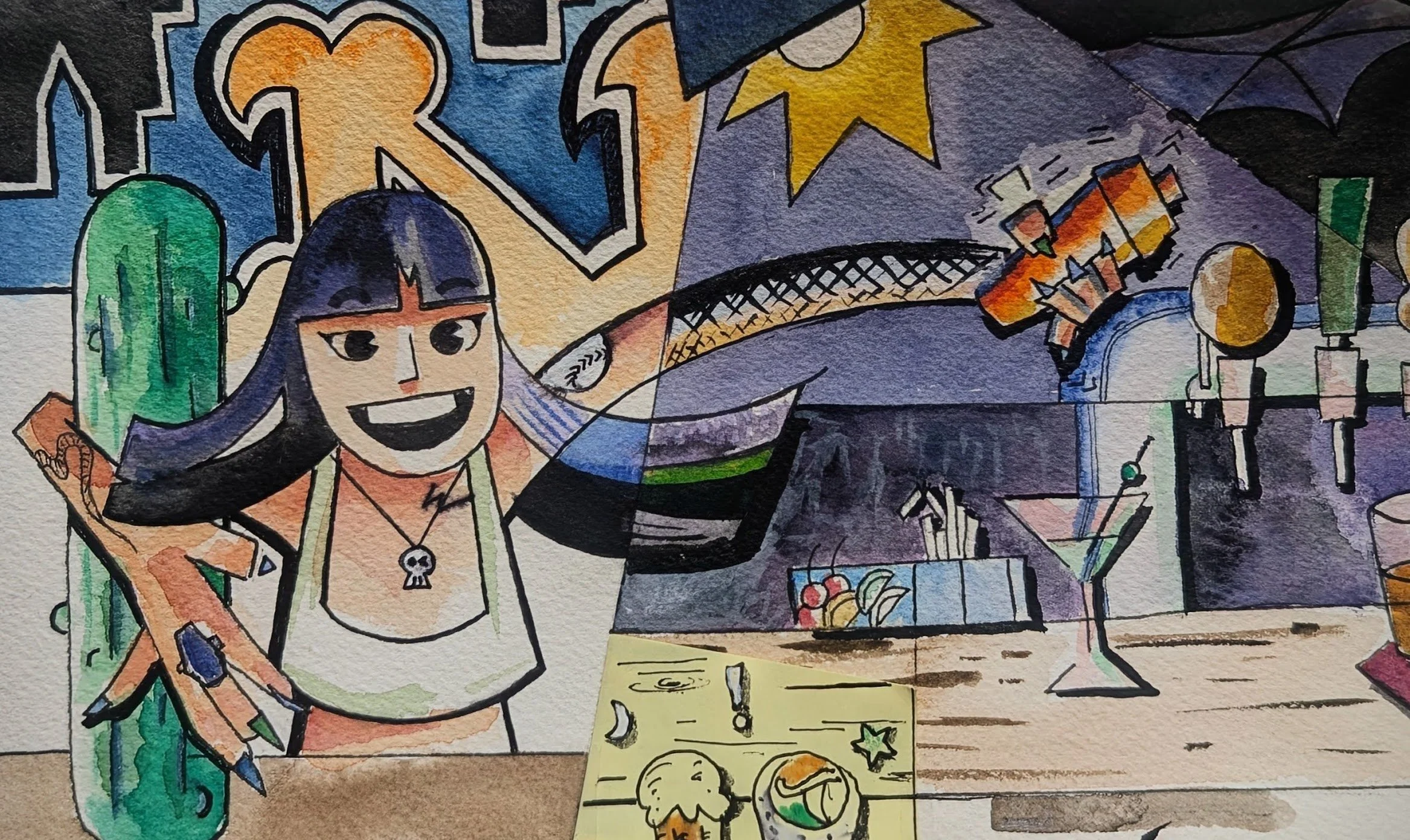 Lexi cubist portrait