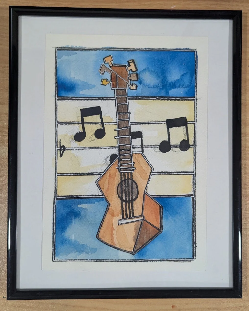 Watercolor Guitar
