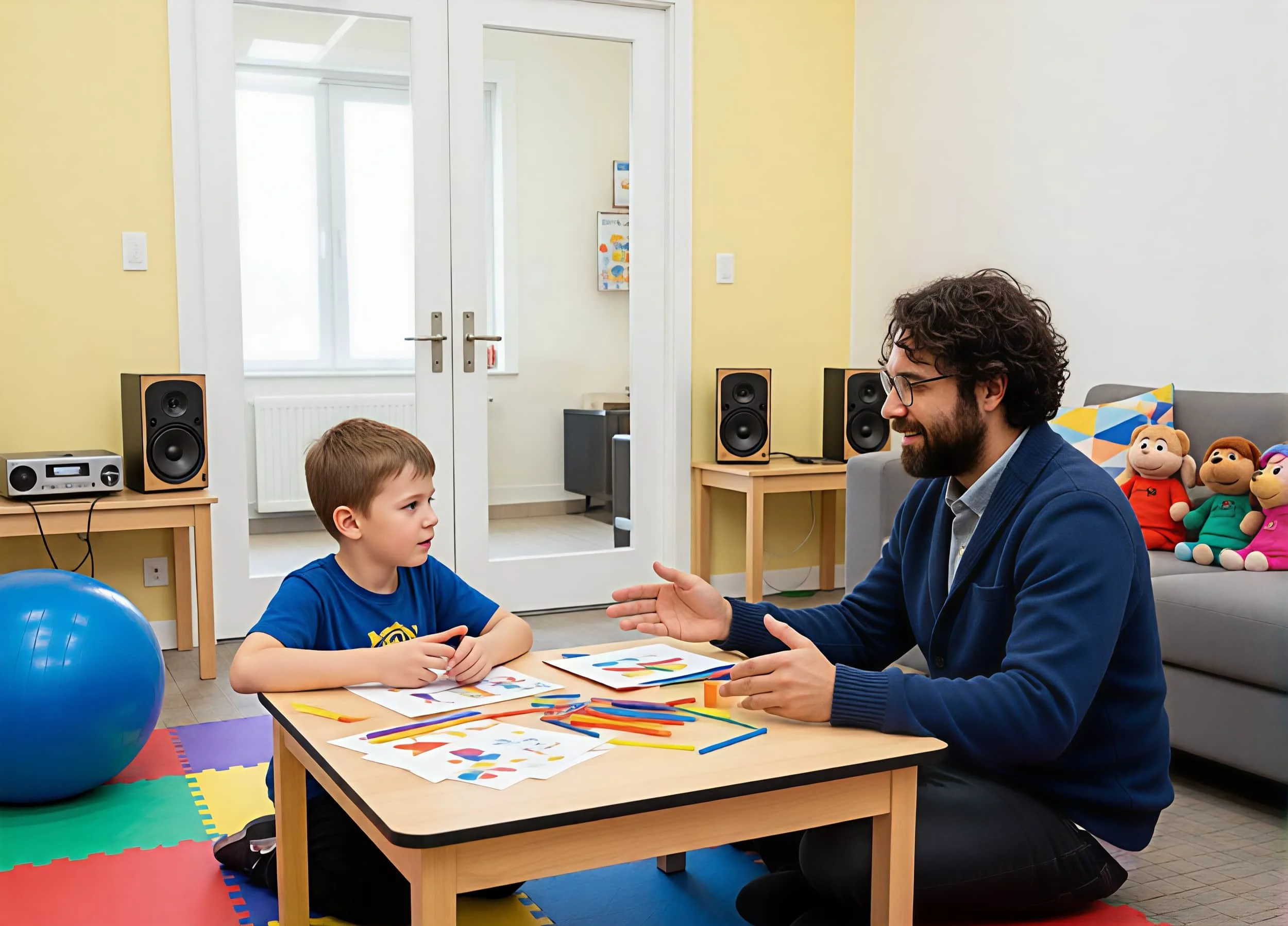 Child Psychotherapist working with a child in play therapy room | Proven Results