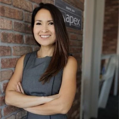 Angela Ponce De Leon, Founder & CEO of Apex Home Health & Hospice, at the Apex office