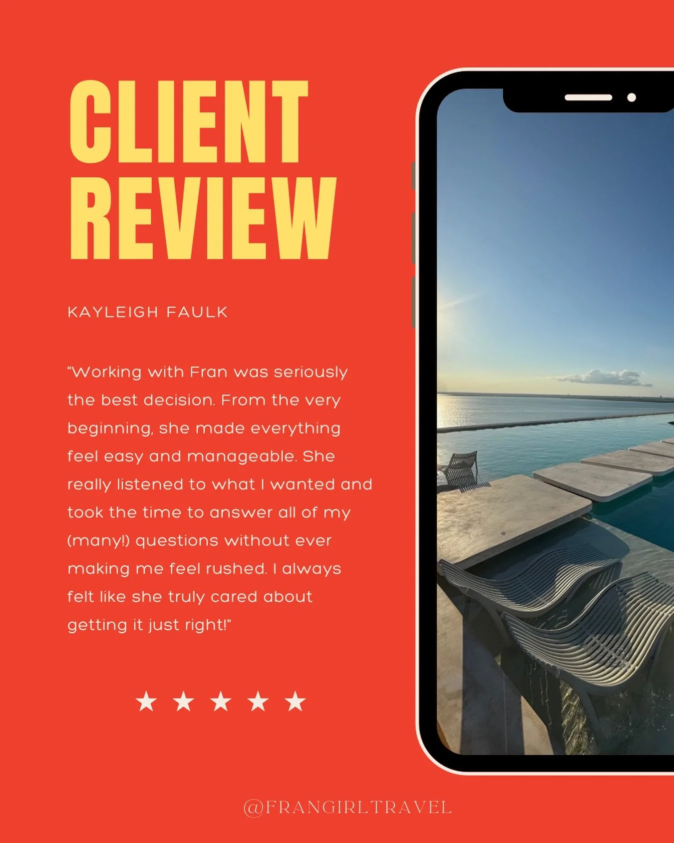 When you book with me, you&rsquo;re not just booking a hotel.

You&rsquo;re getting: 

✅ a plan 
✅ my honest resort recs 
✅ help if anything changes 
✅ zero stress.

Ready for your own getaway? 

#frangirltravel #algvcreator #mexicogetaway