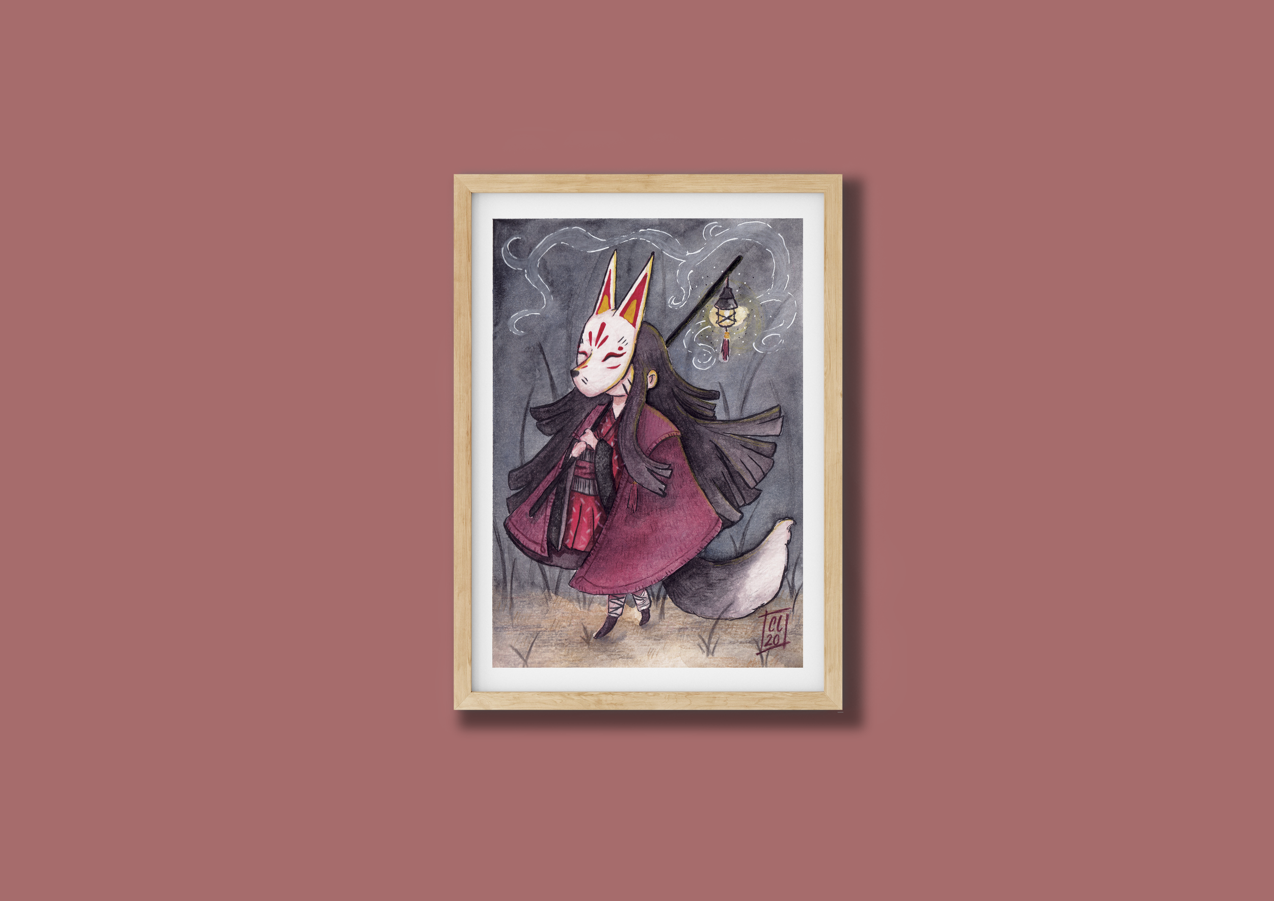 The Spirit of Kitsune A5 Print