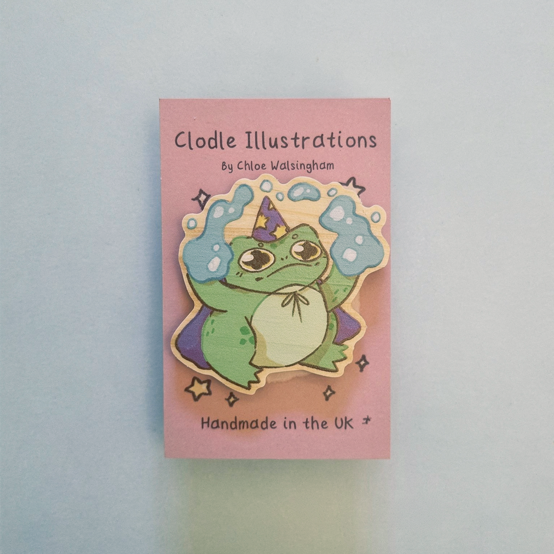 Bubble Magic Wooden Pin