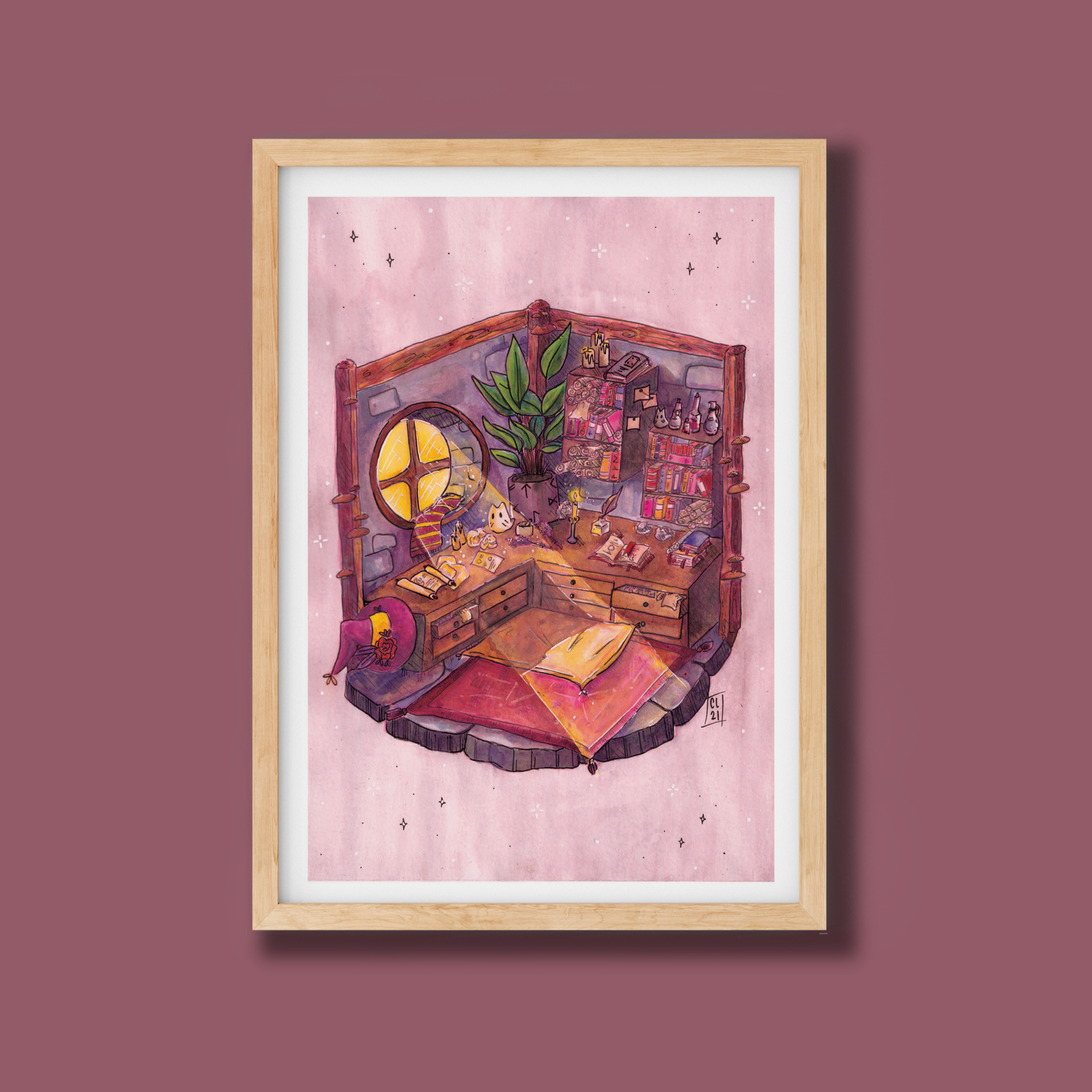 A Witches Home A4 Print