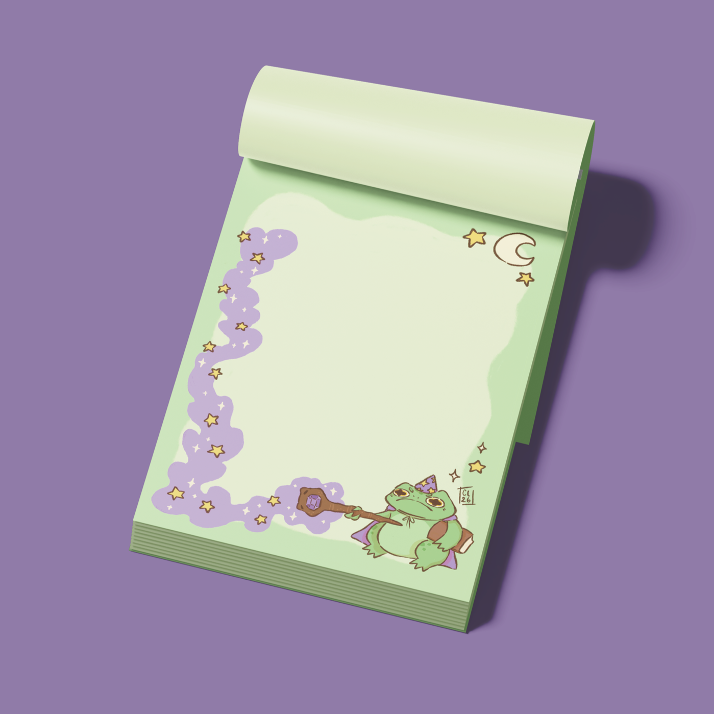 Bartholomew the Wizard Frog Memo Pad