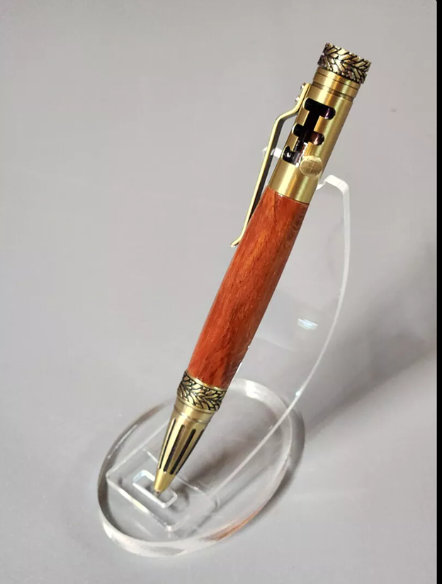 Gearshift Antique Brass Pen
