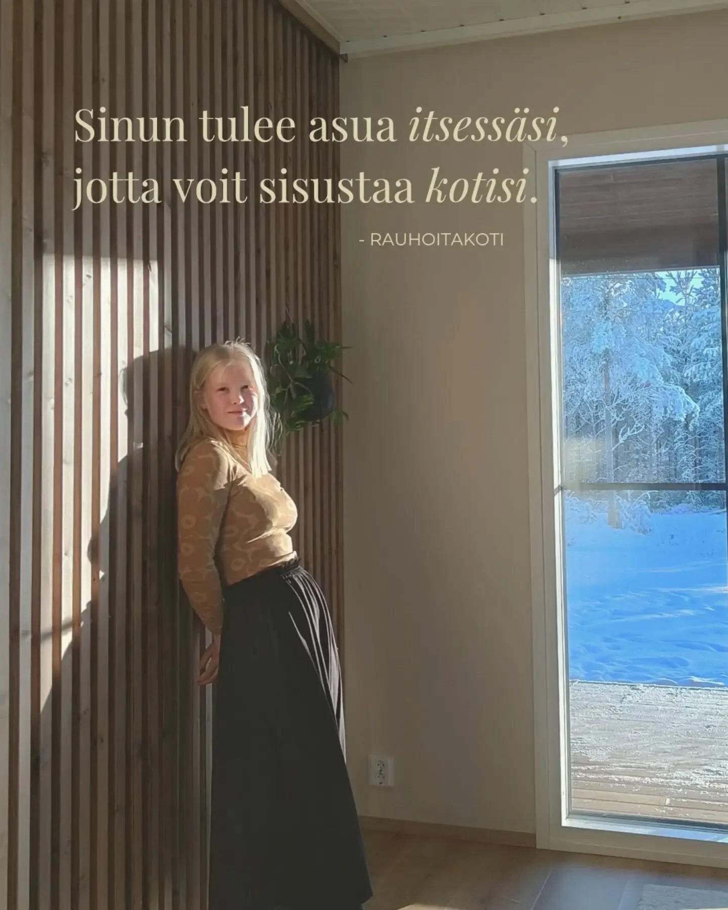 Rakas lukija, ajattelen sinua kirjoittaessani t&auml;t&auml; teksti&auml;. Olet sisustanut kotiasi parhaan taitosi mukaan, mutta koskaan se ei tunnu olevan juuri hyv&auml;. Olet hakenut kotiisi punaista lankaa, mutta kaikenlaista tarjontaa on liikaa,