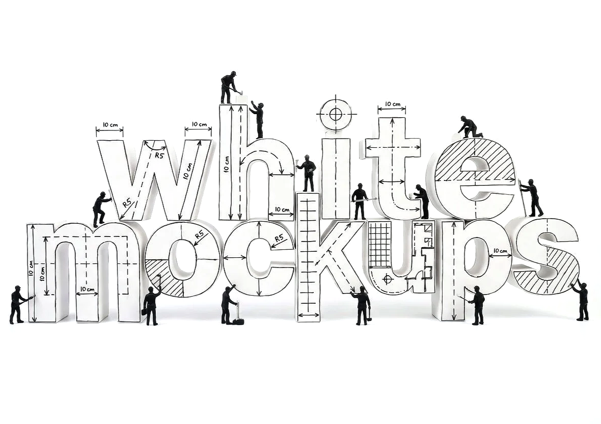 white mock-ups