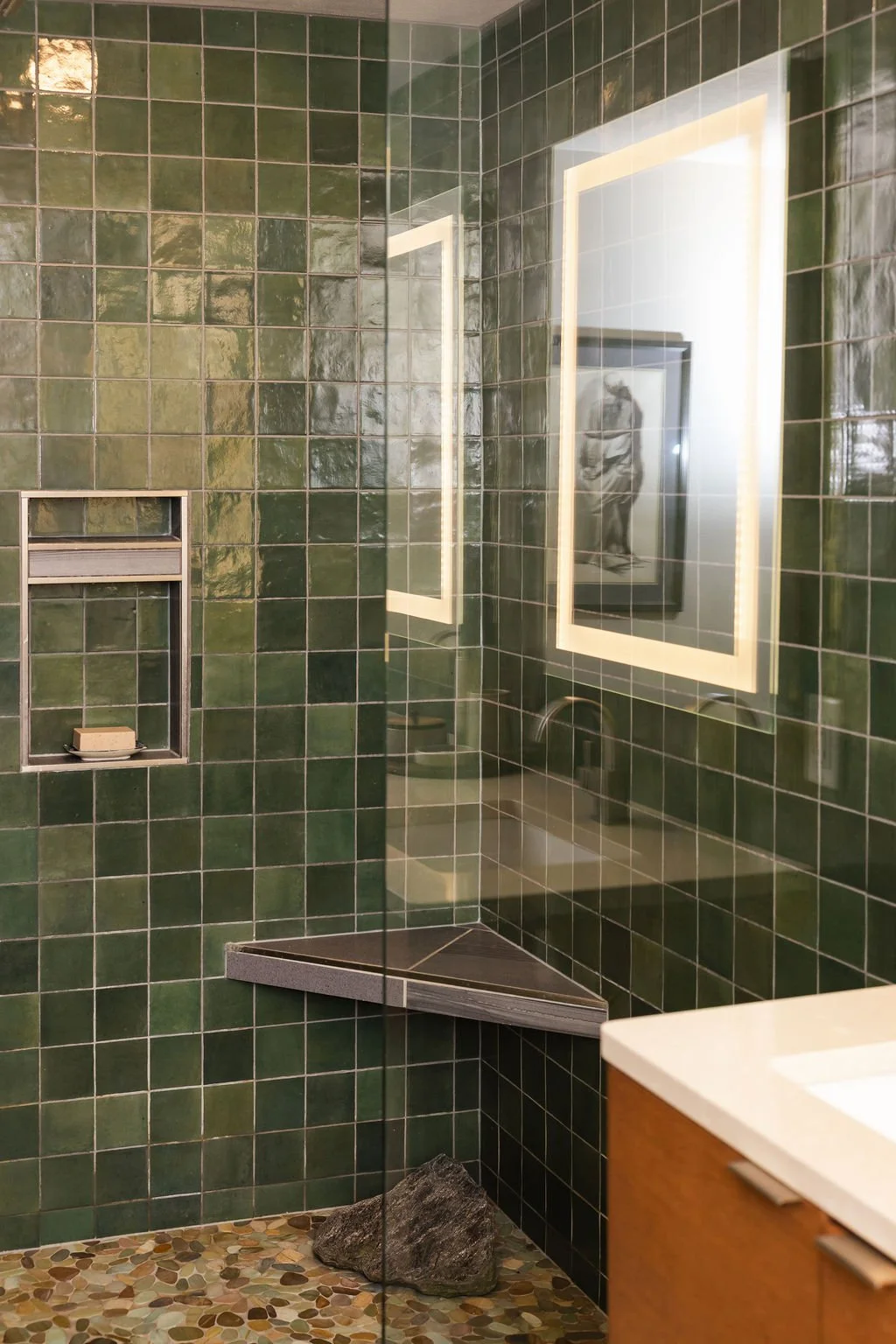 Nature Meets Modern Bathroom Renovation