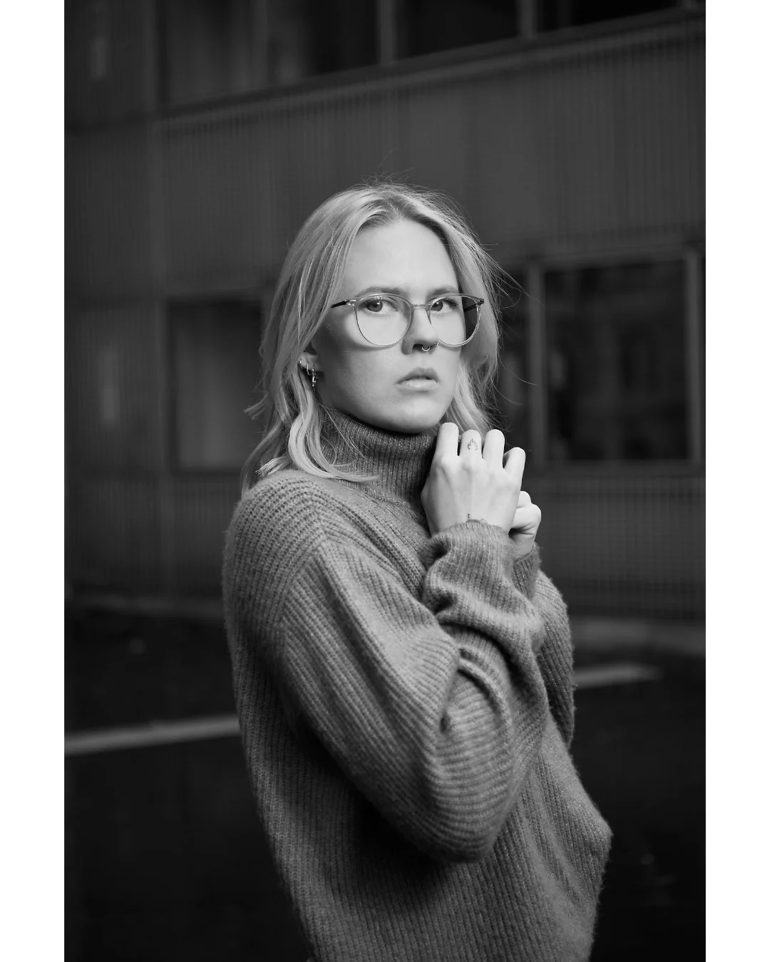 Black and white still has me.

1 - shooting in my old home town. Tried something with color gels, but hey, why not convert to black and white? The color version is also amazing ;-)
2 - natural light in the park. Raised the contrasts a bit in post.
3 