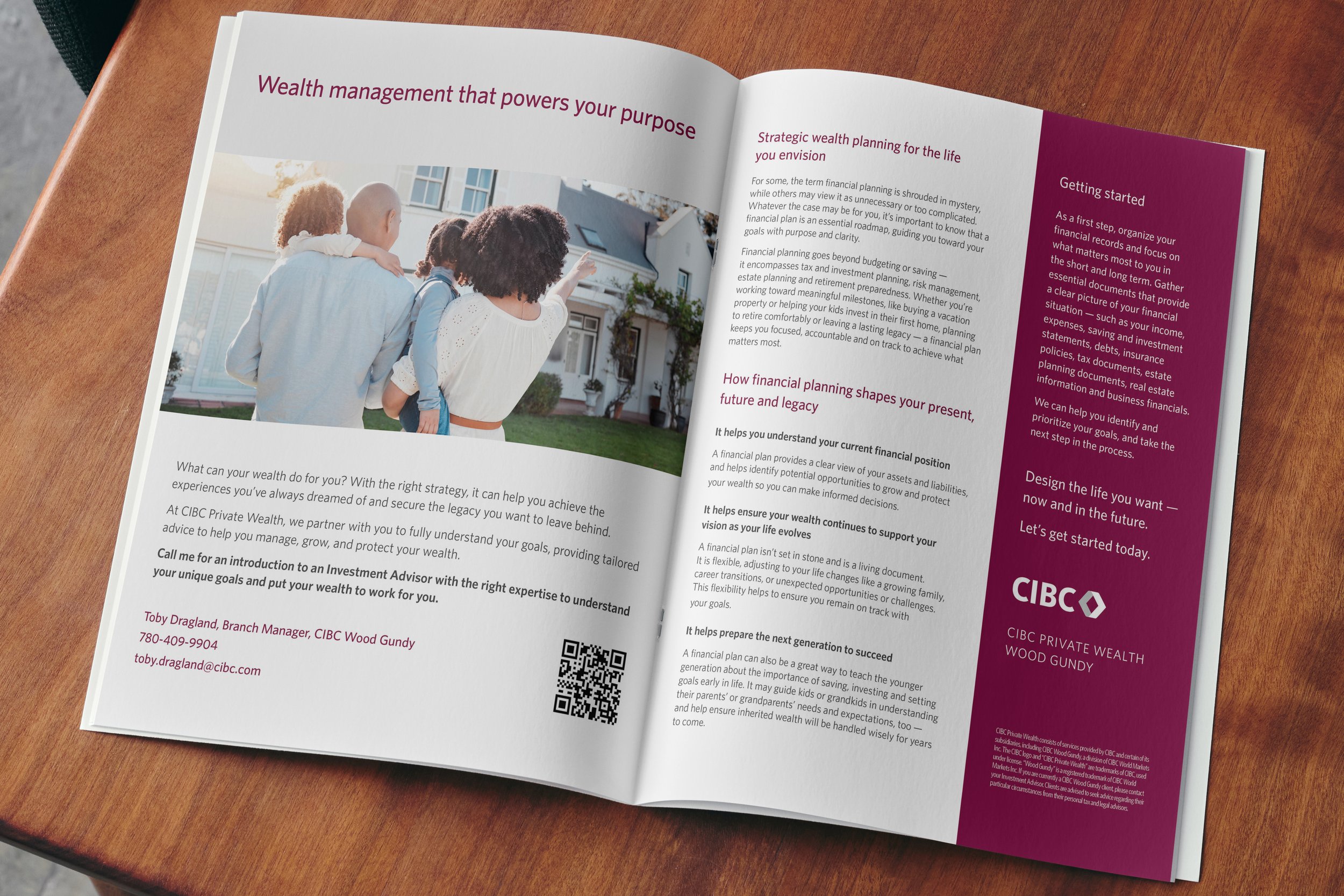 Branch Magazine Advertisement: Editorial-style advertisement designed to promote branch services through strong visual hierarchy and brand consistency.