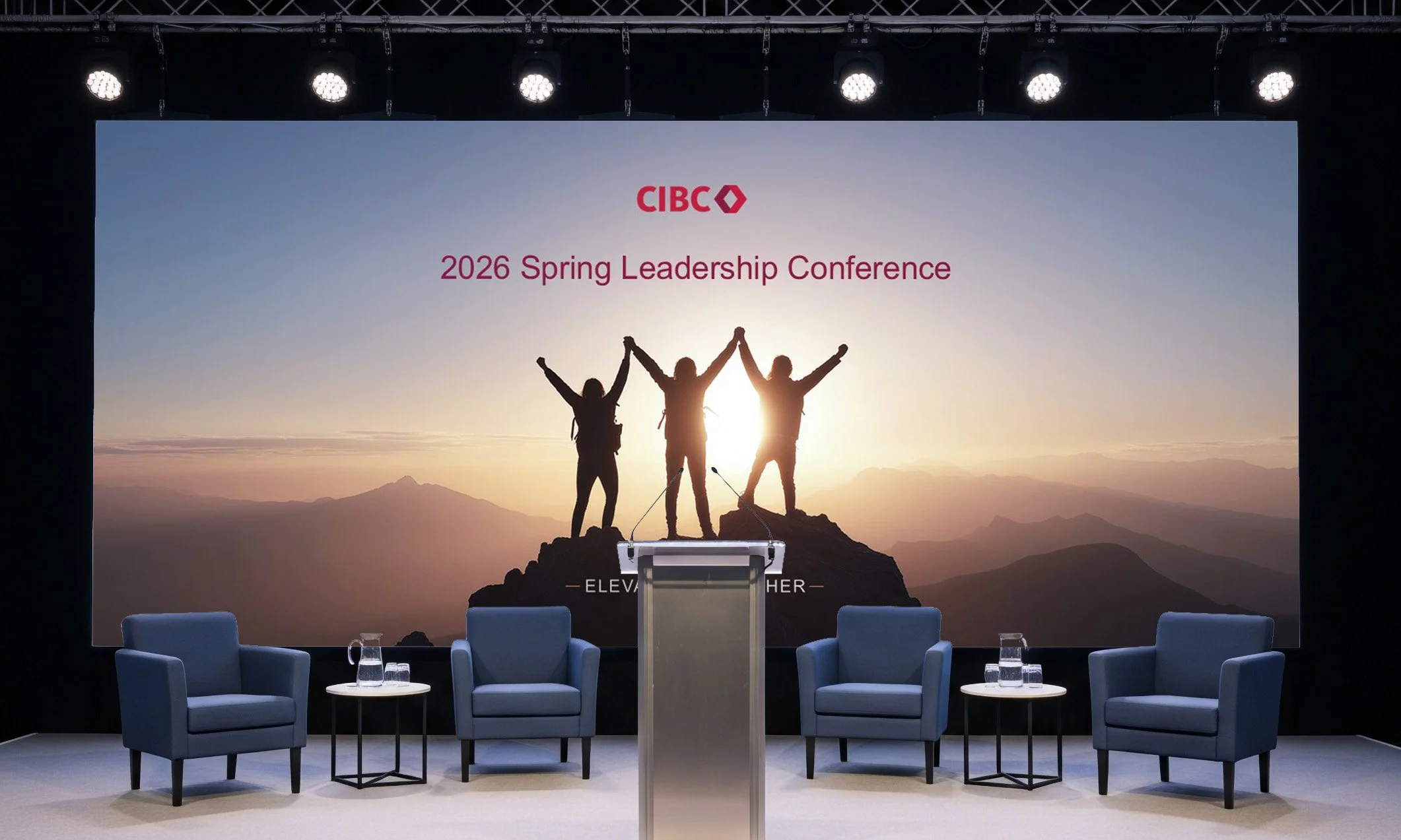 Conference Presentation Slides: Large-scale presentation design created to support impactful communication during corporate conference sessions.