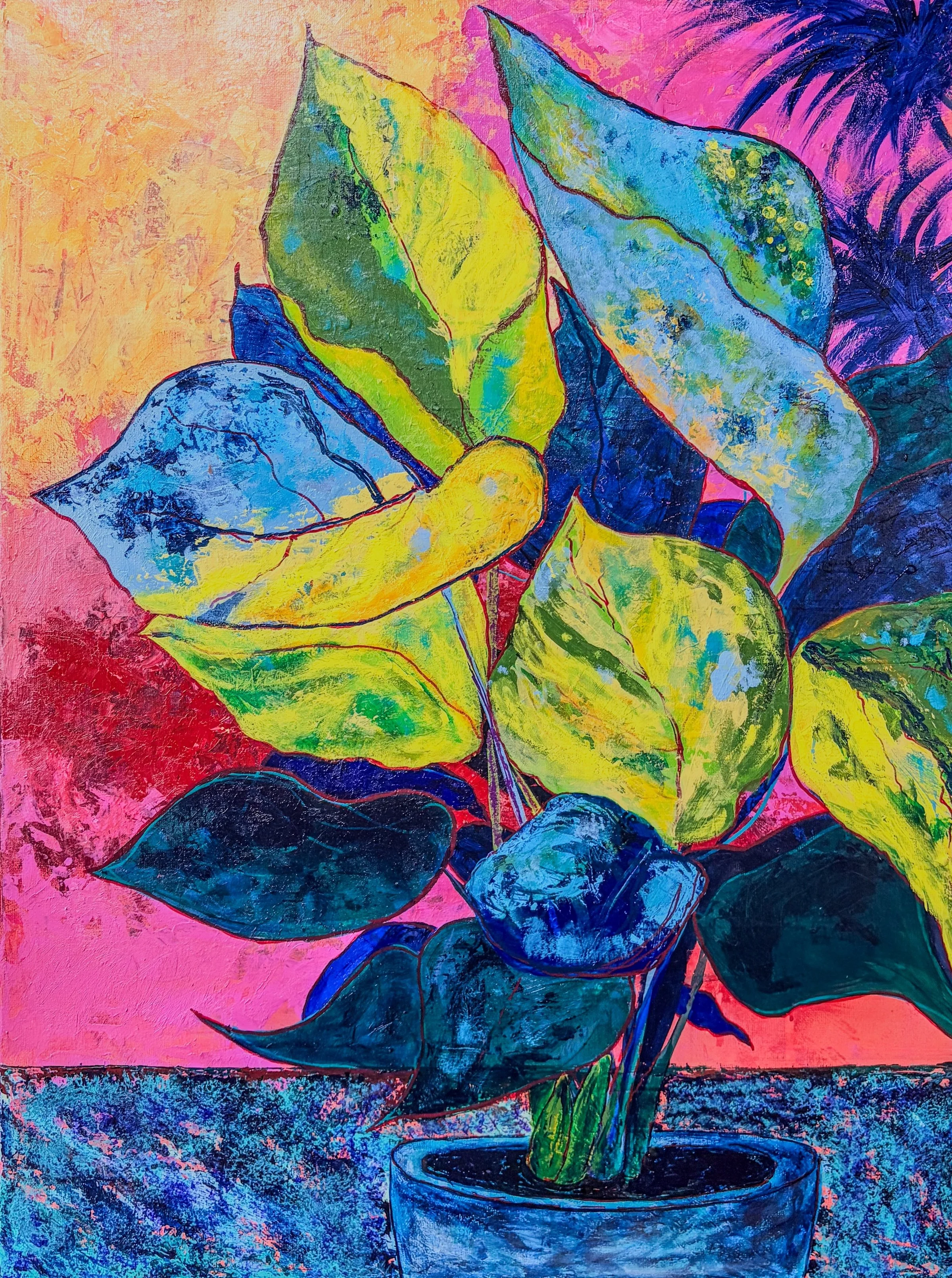 Encino #1, acrylic on stretched canvas, 18" x 24", 2026 (Available)