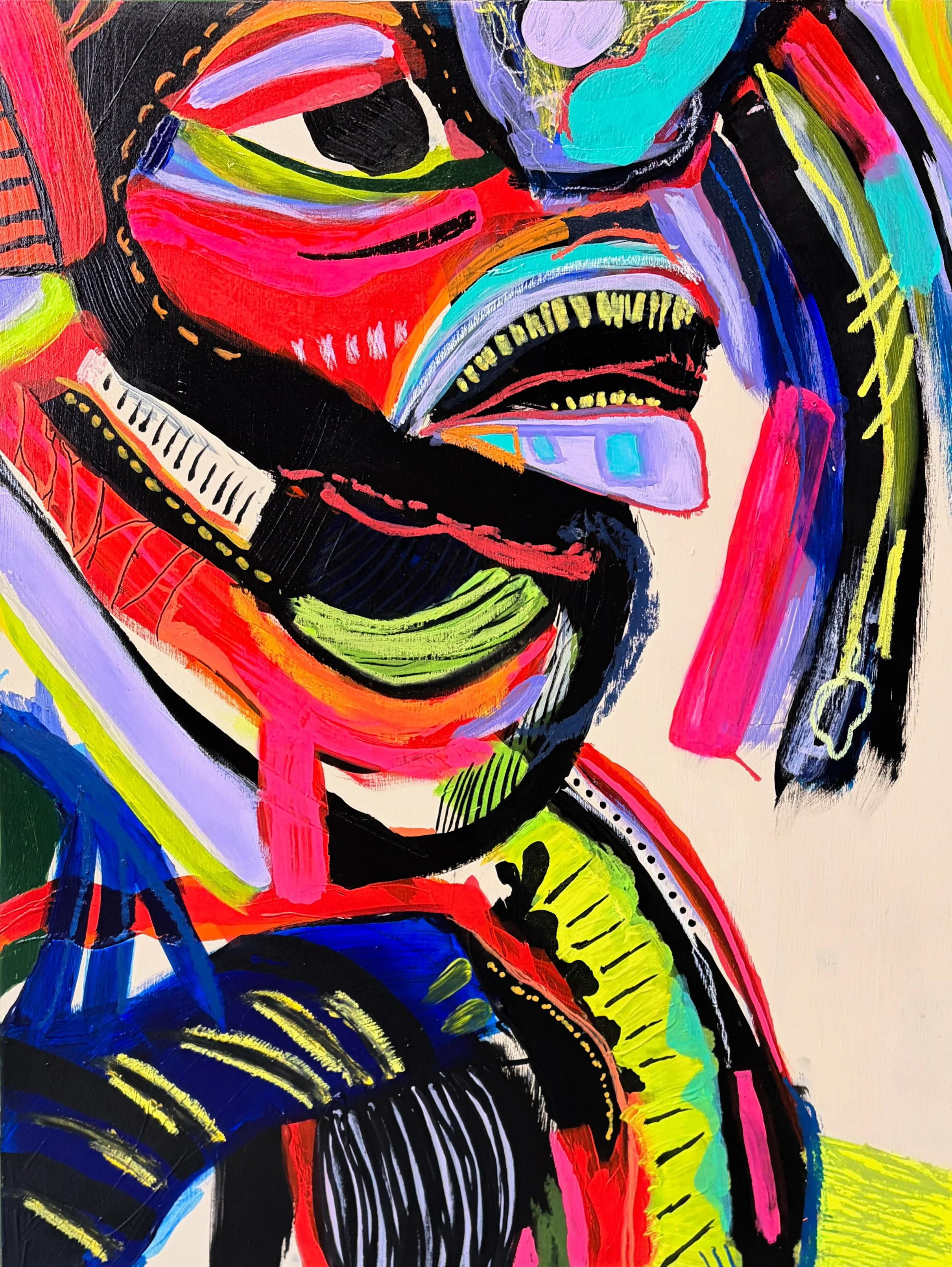 Deep Light, acrylic on wood panel, 12" × 16", 2026 (Private Collection)