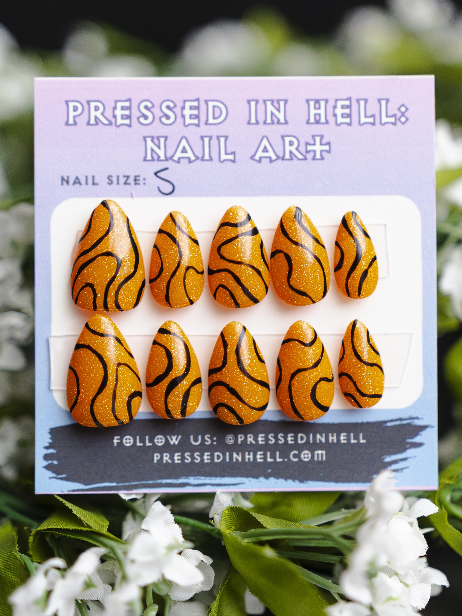 Glitter Contour Press-On Nails