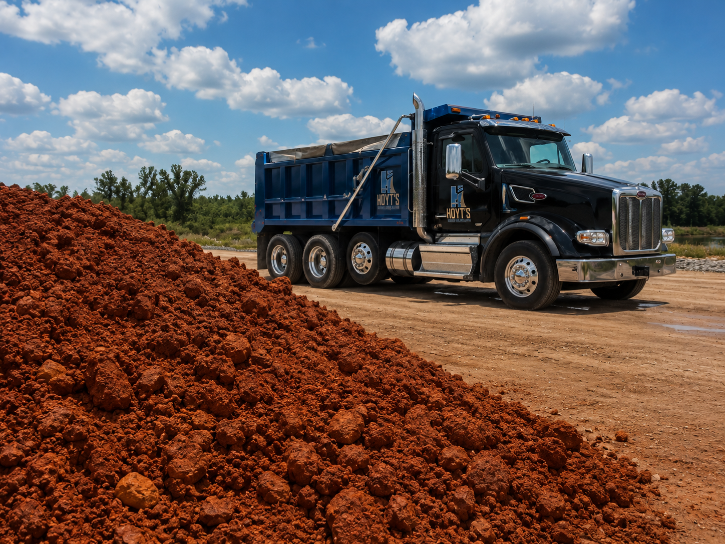 Red clay available for fill, leveling and construction projects