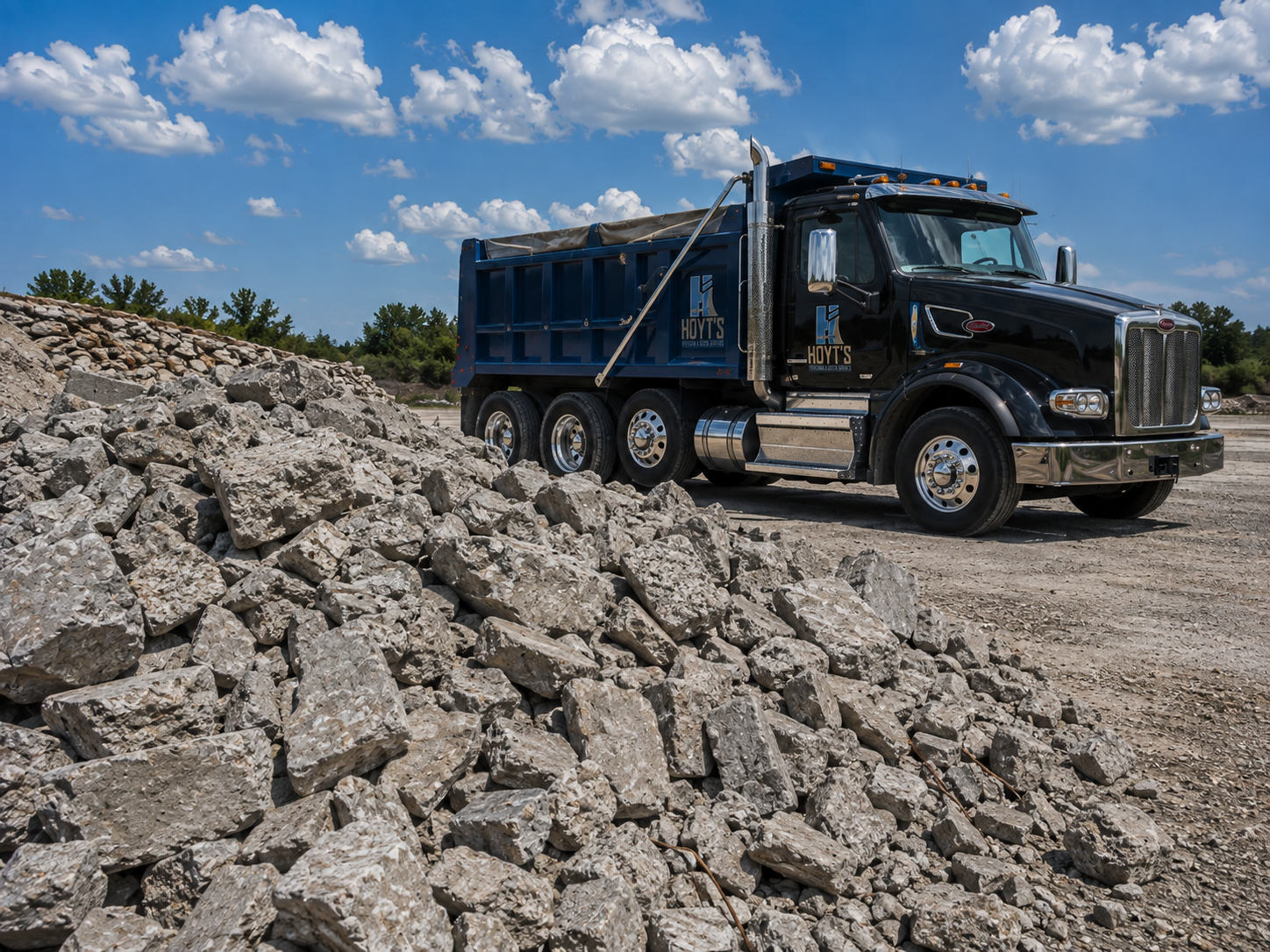 Crushed concrete available for driveways, base material and construction