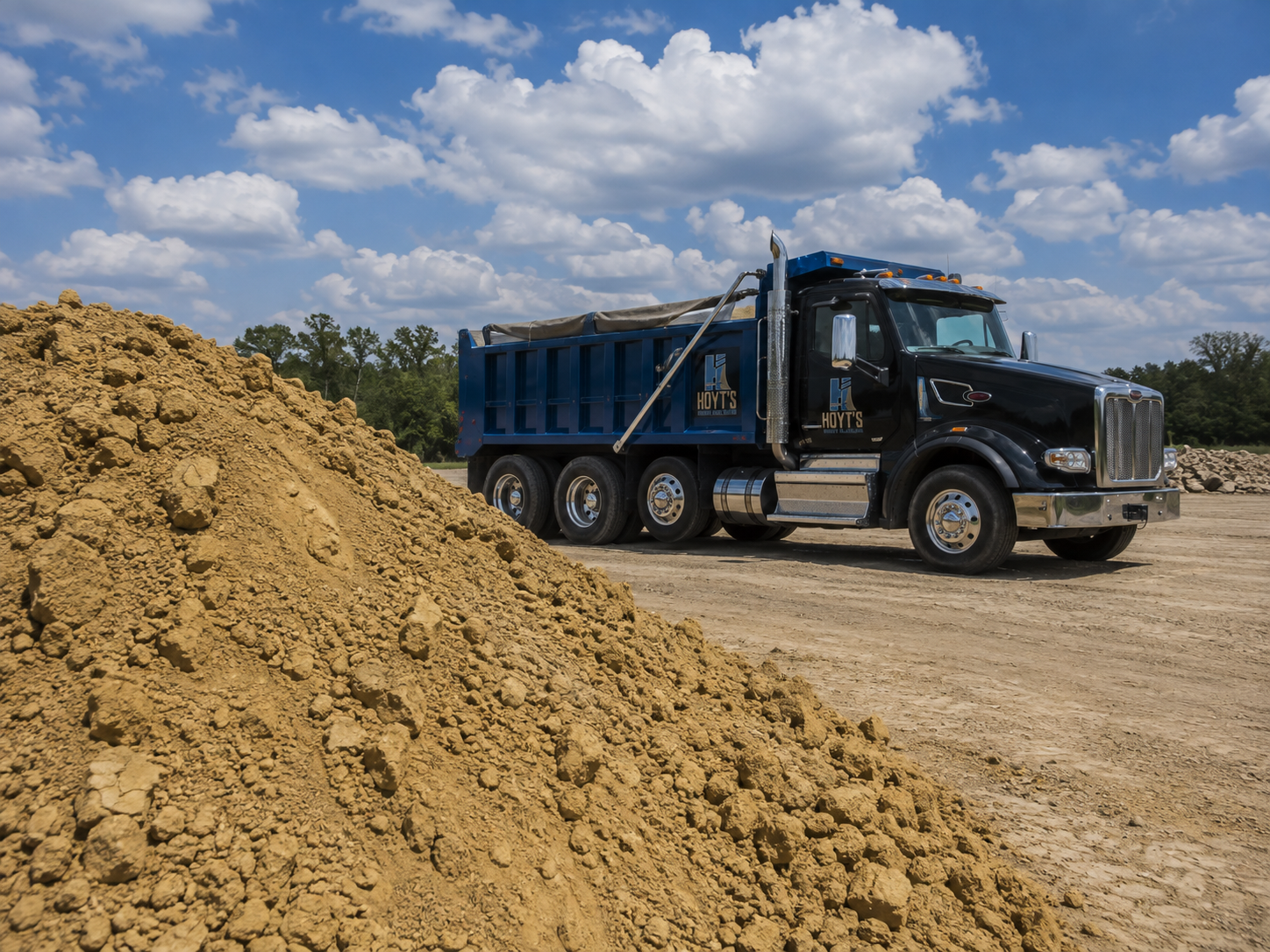 Yellow clay available for grading, fill and site preparation