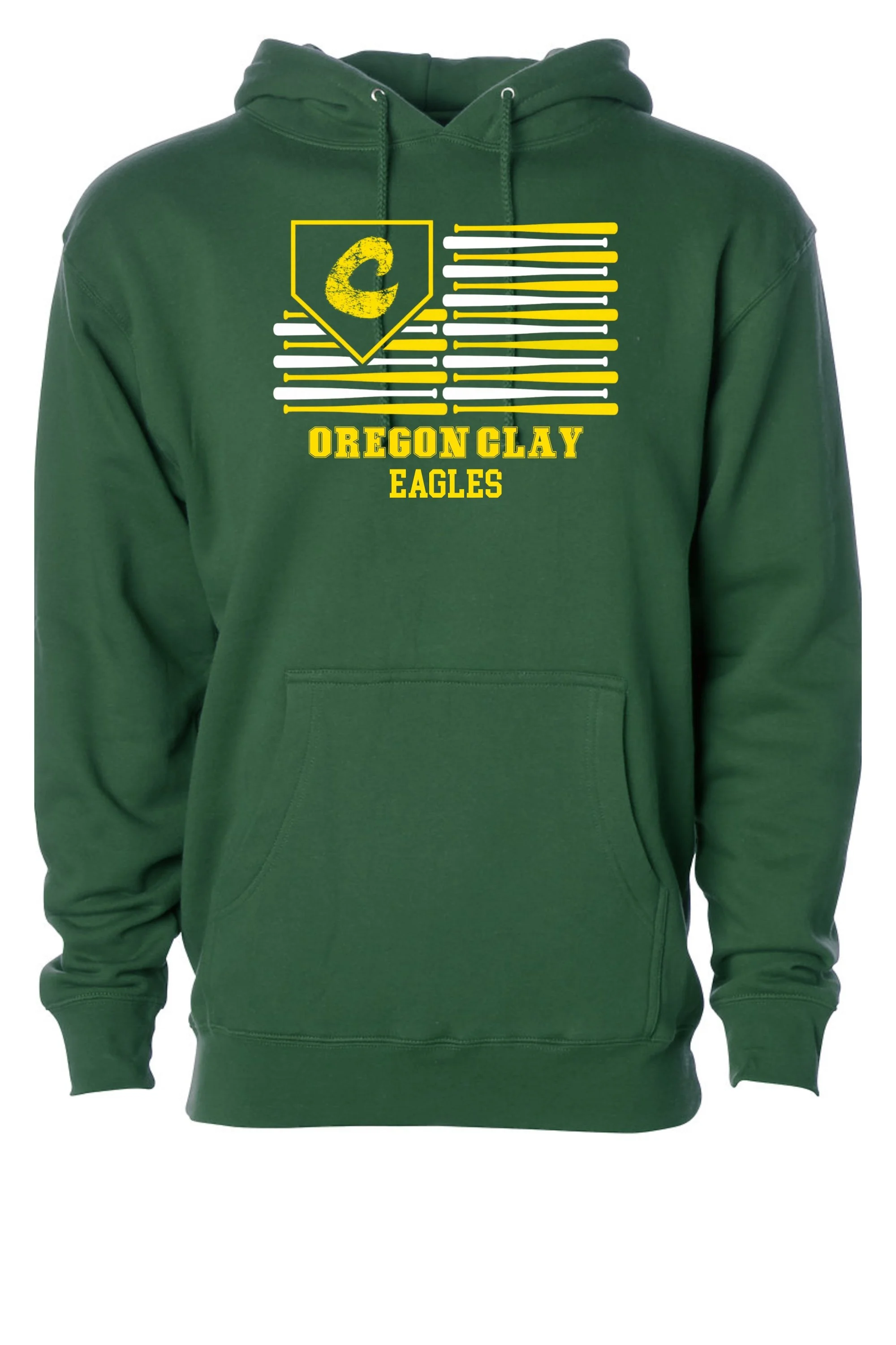 Oregon Clay Eagles Flag Hoodie