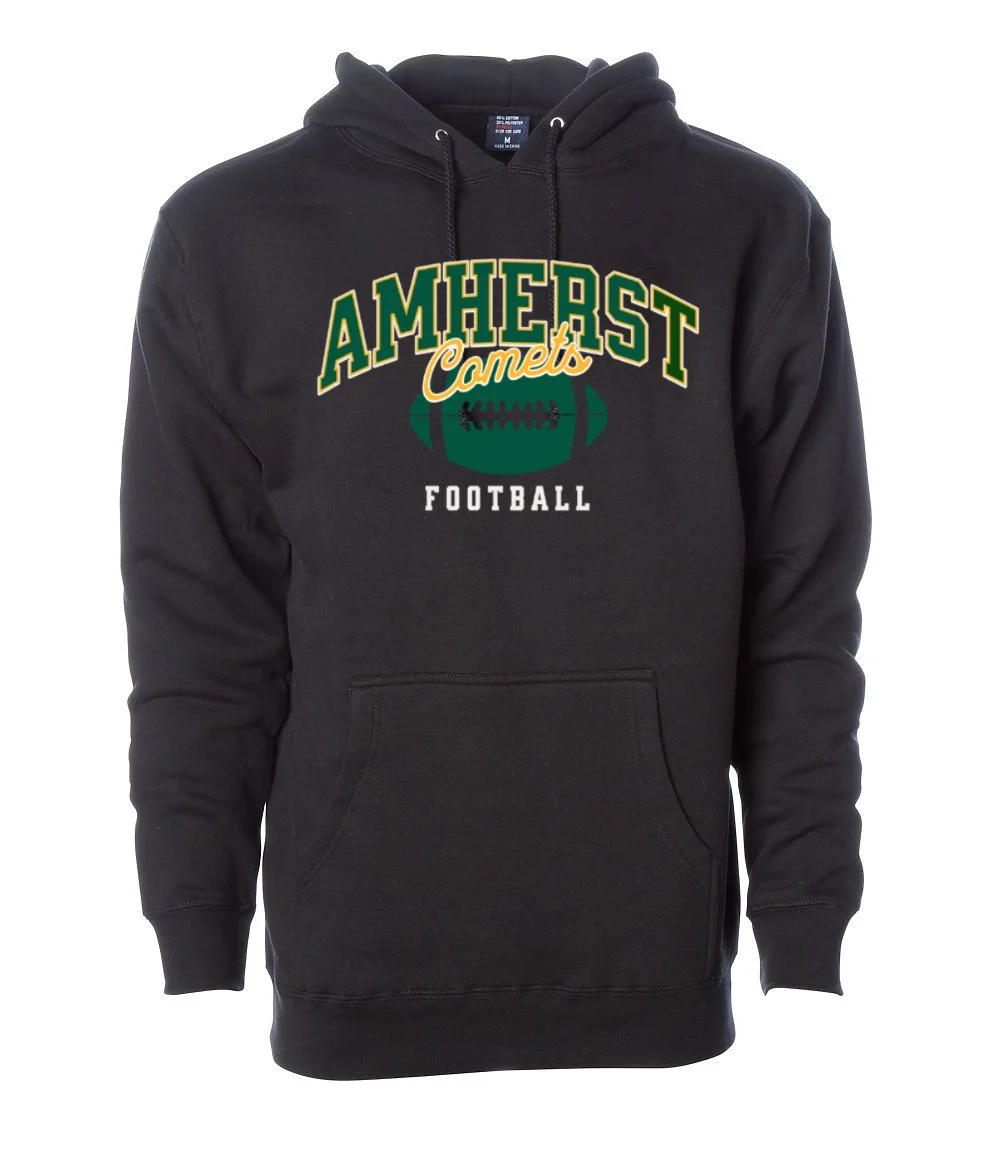 Amherst Comets Ultra-Soft Football Hoodie