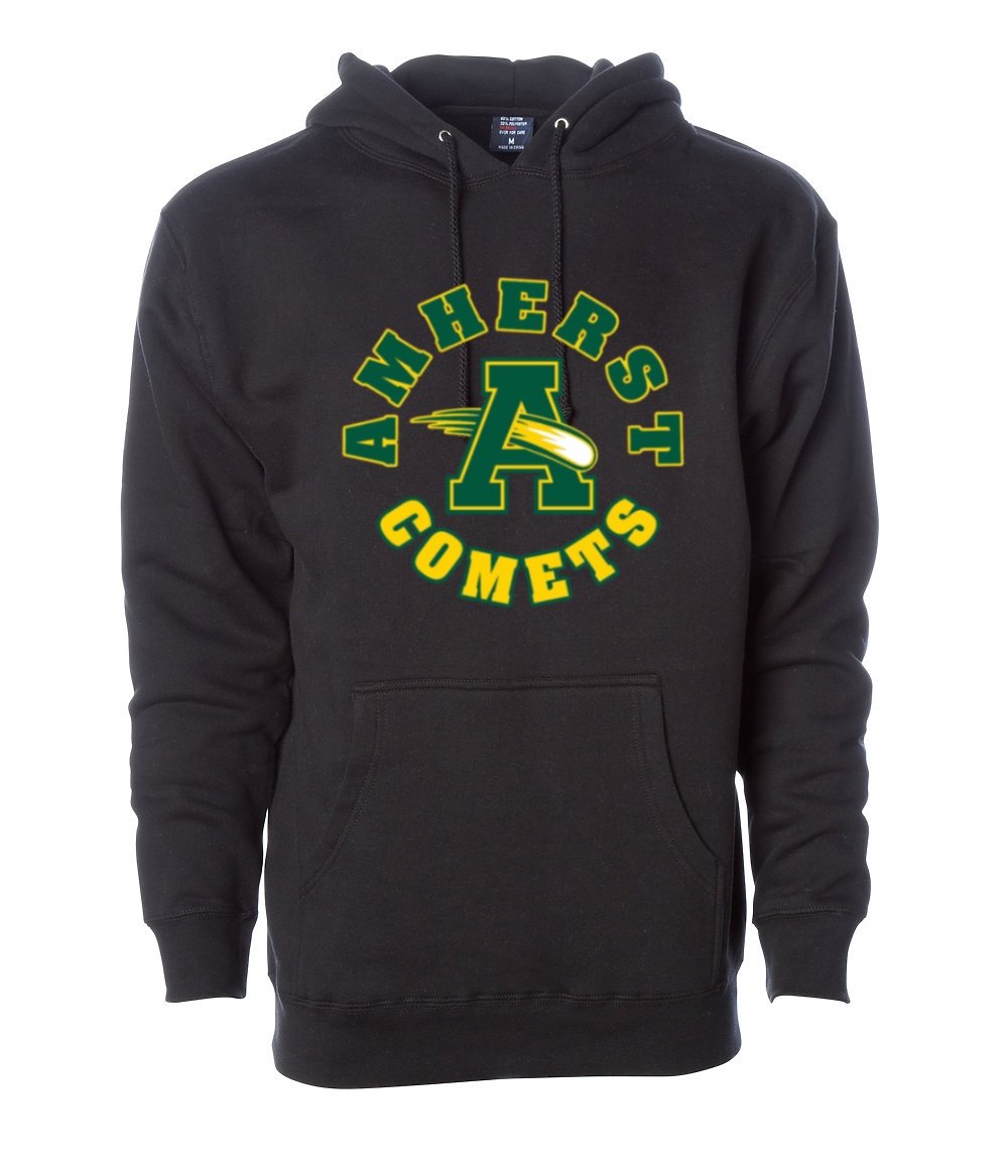 Rounded Amherst Comets Logo Comfort Hoodie