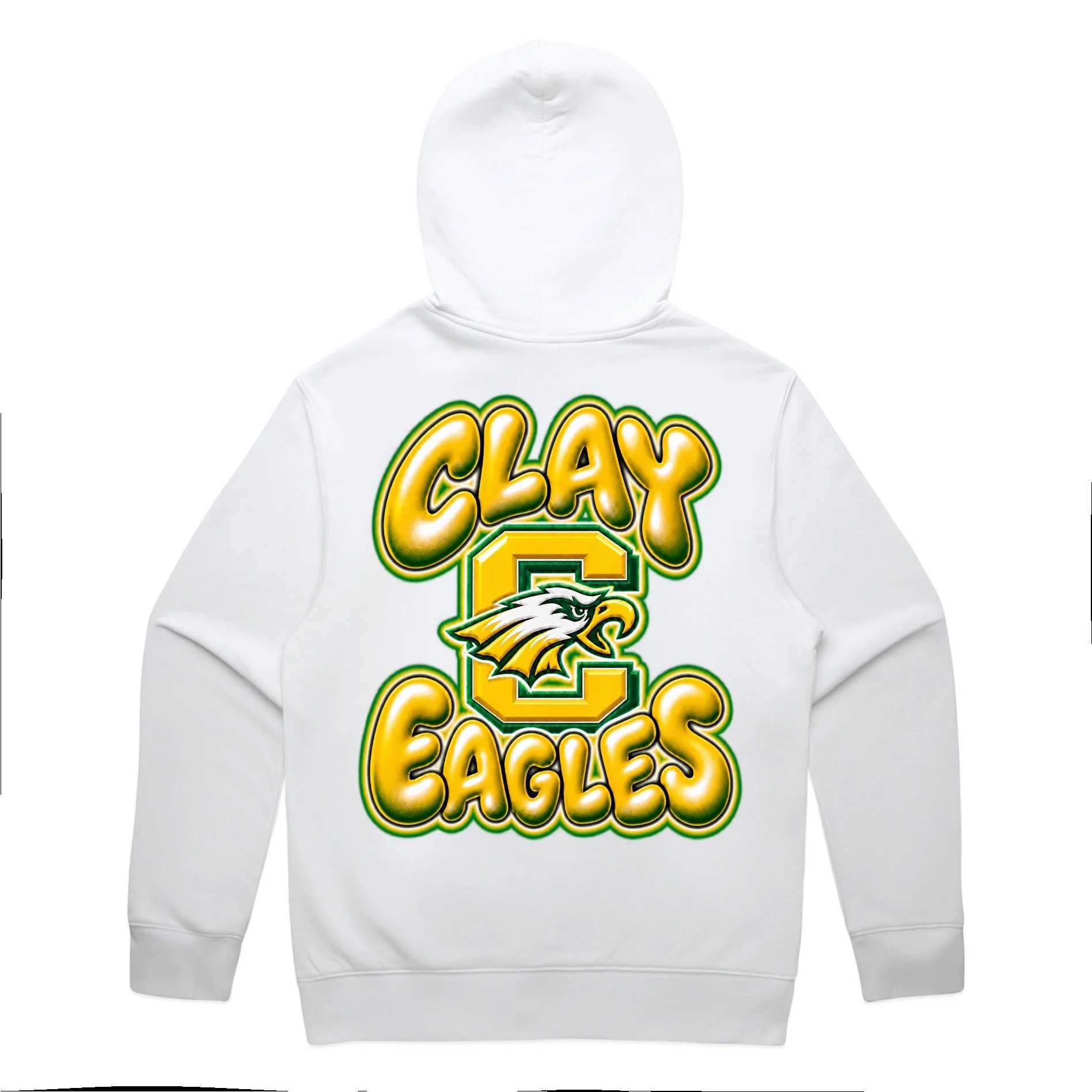Clay Eagles Airbrushed Hoodie