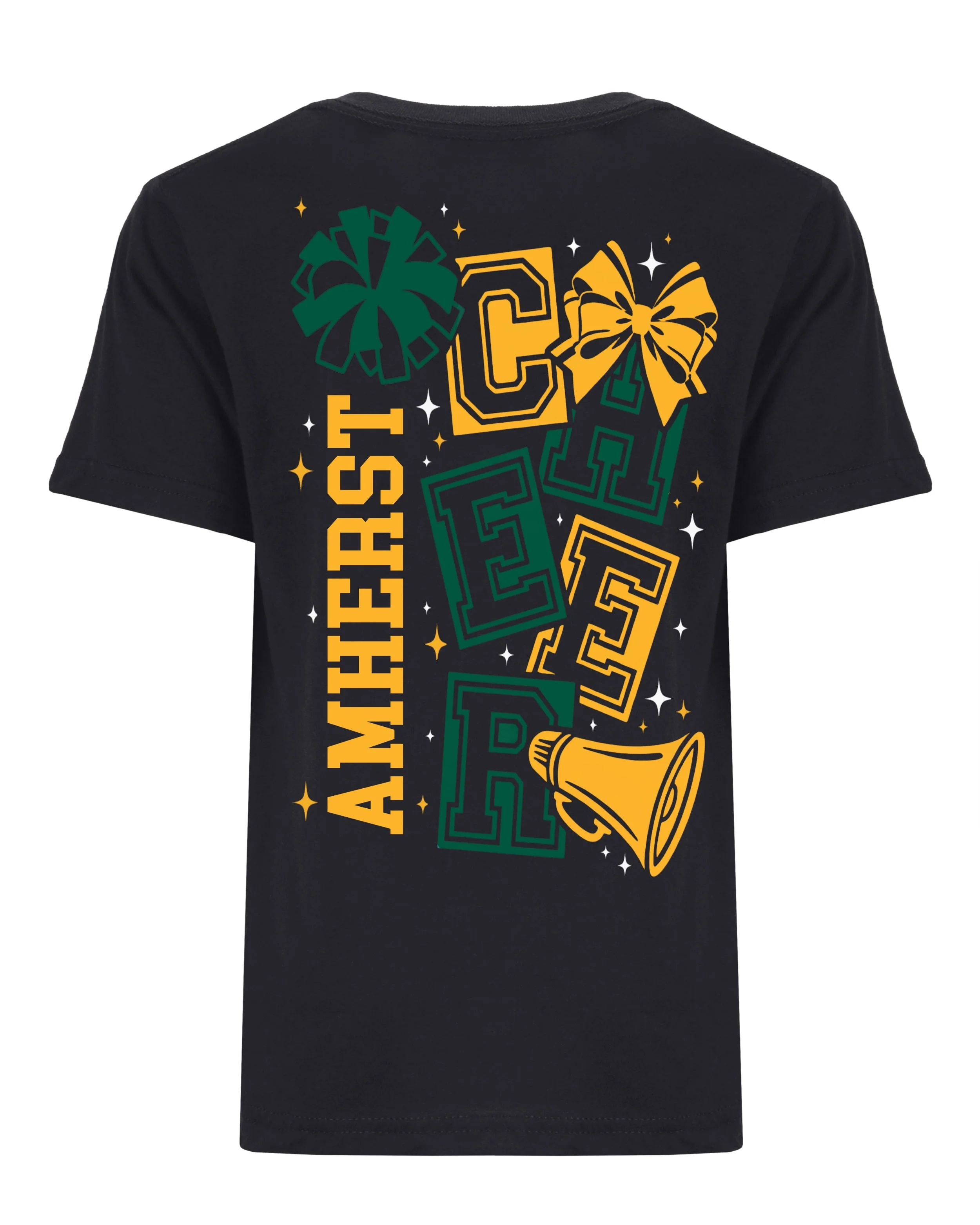 Amherst Cheerleading Blackout T-Shirt Edition