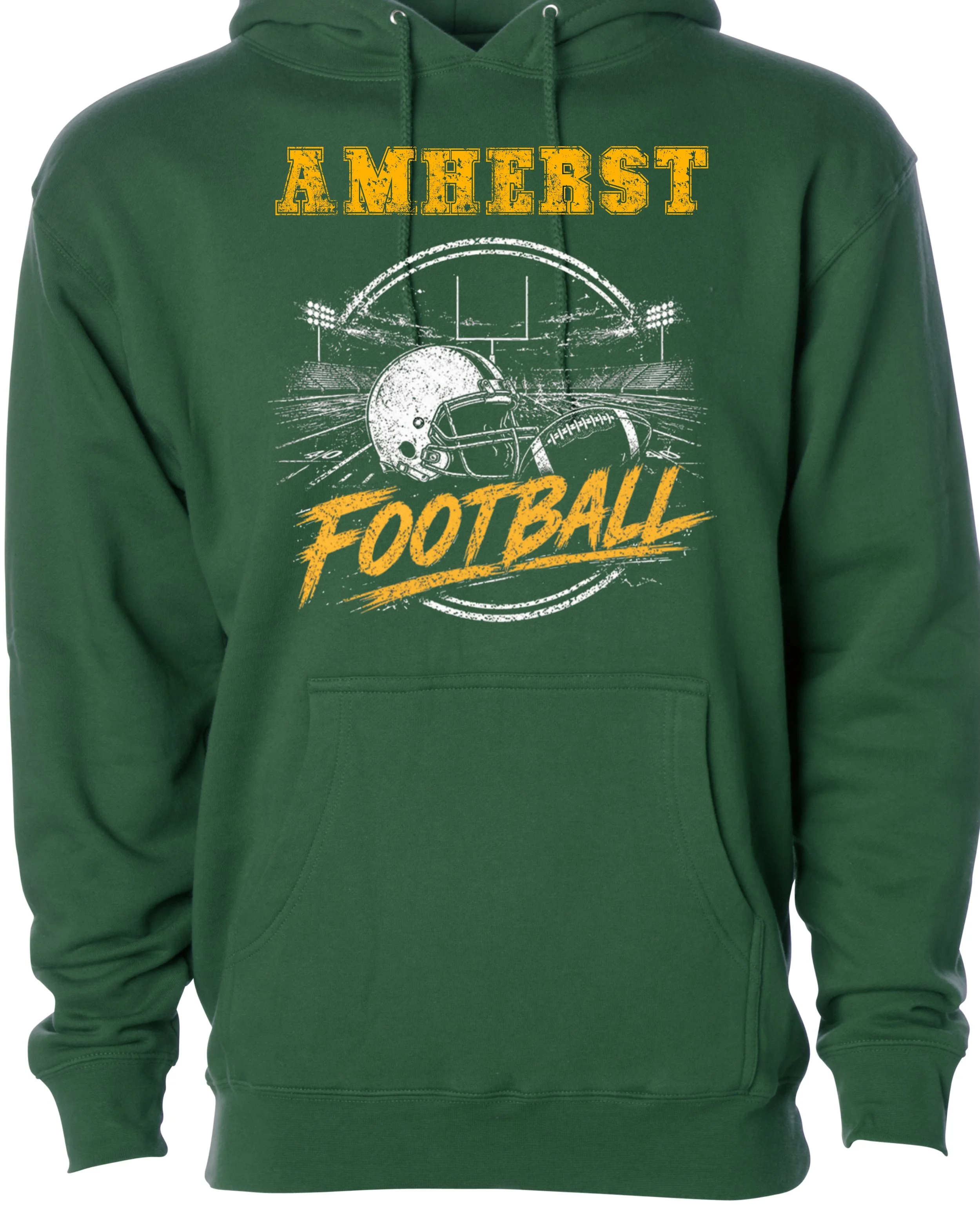 Amherst Football Distressed Hoodie