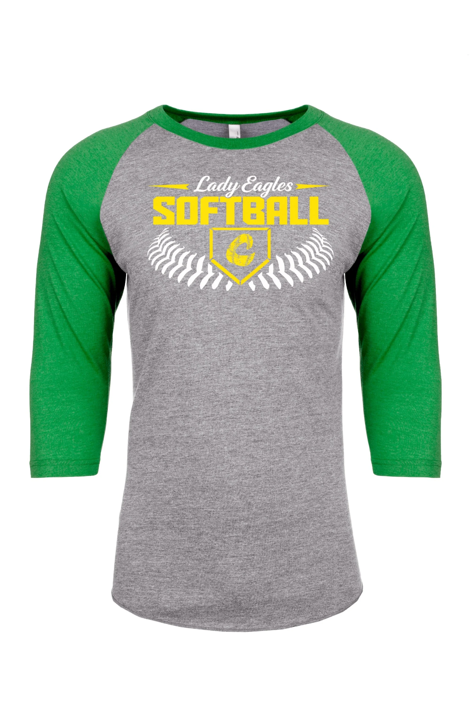 Lady Eagles Softball 3/4 Sleeve Fan Shirt