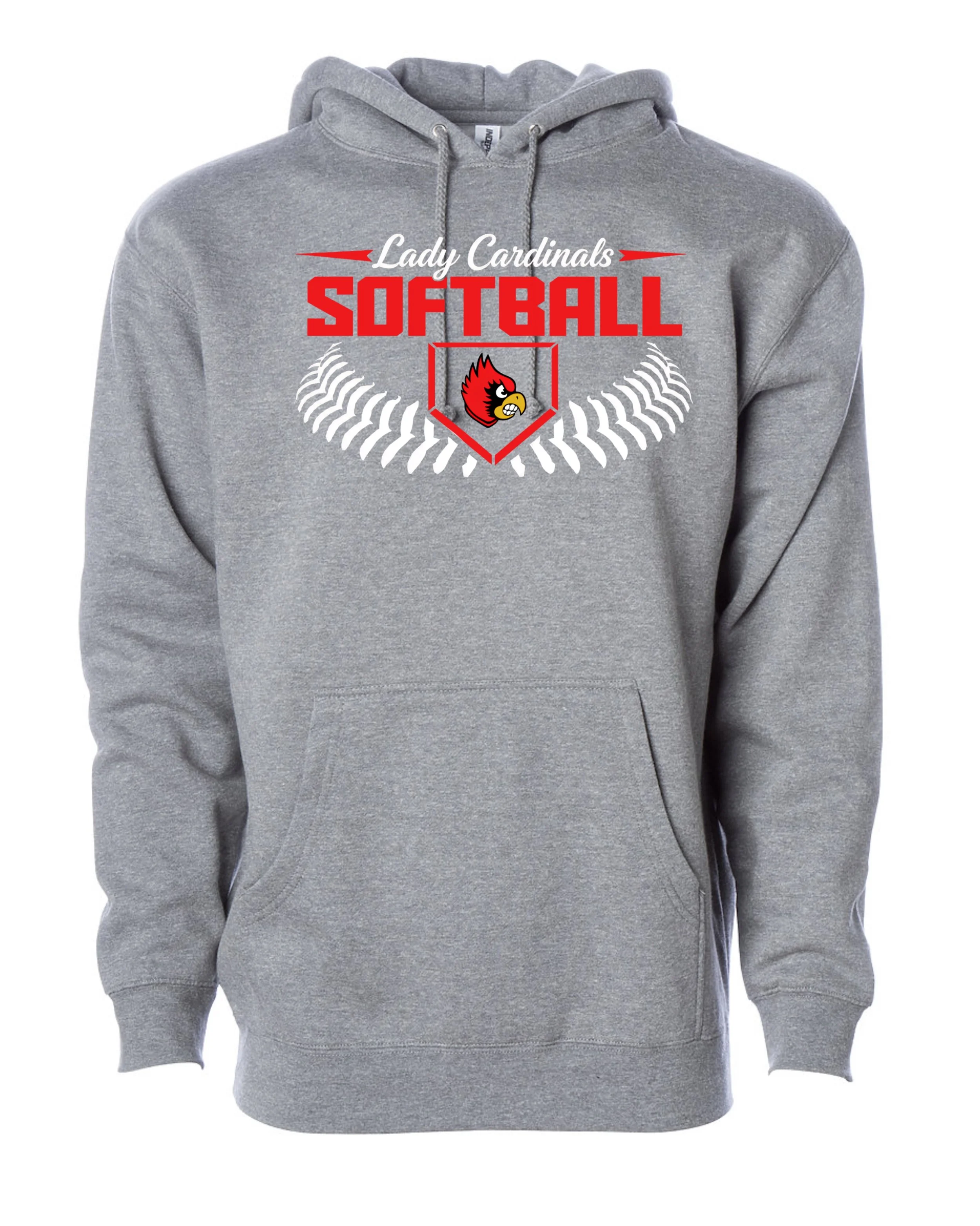 Brookside Cardinals Softball Fan Hoodie