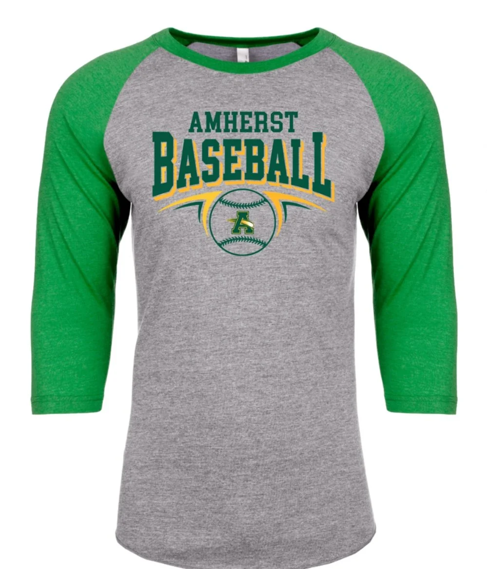 Amherst Comets 3/4 Sleeve Baseball Tee