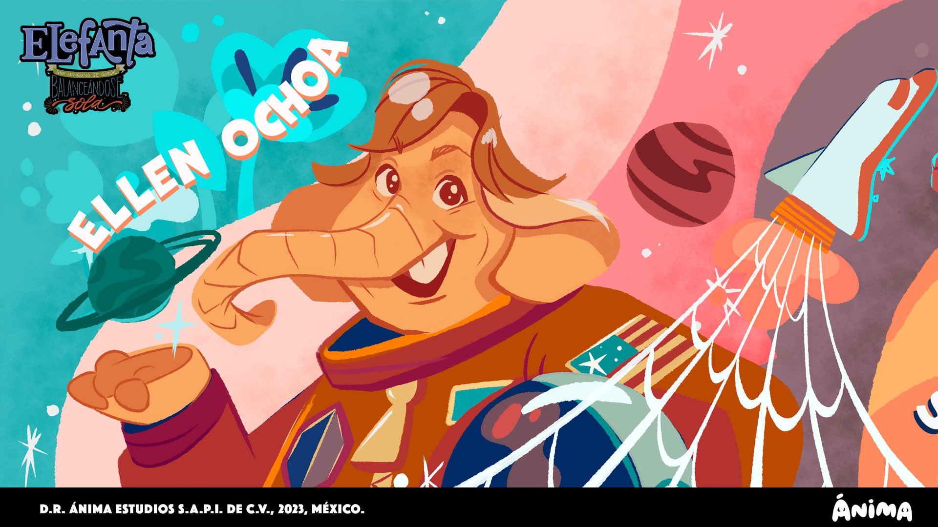 Supervisión de Mural para Motion Graphics realizado por Edna Constantino