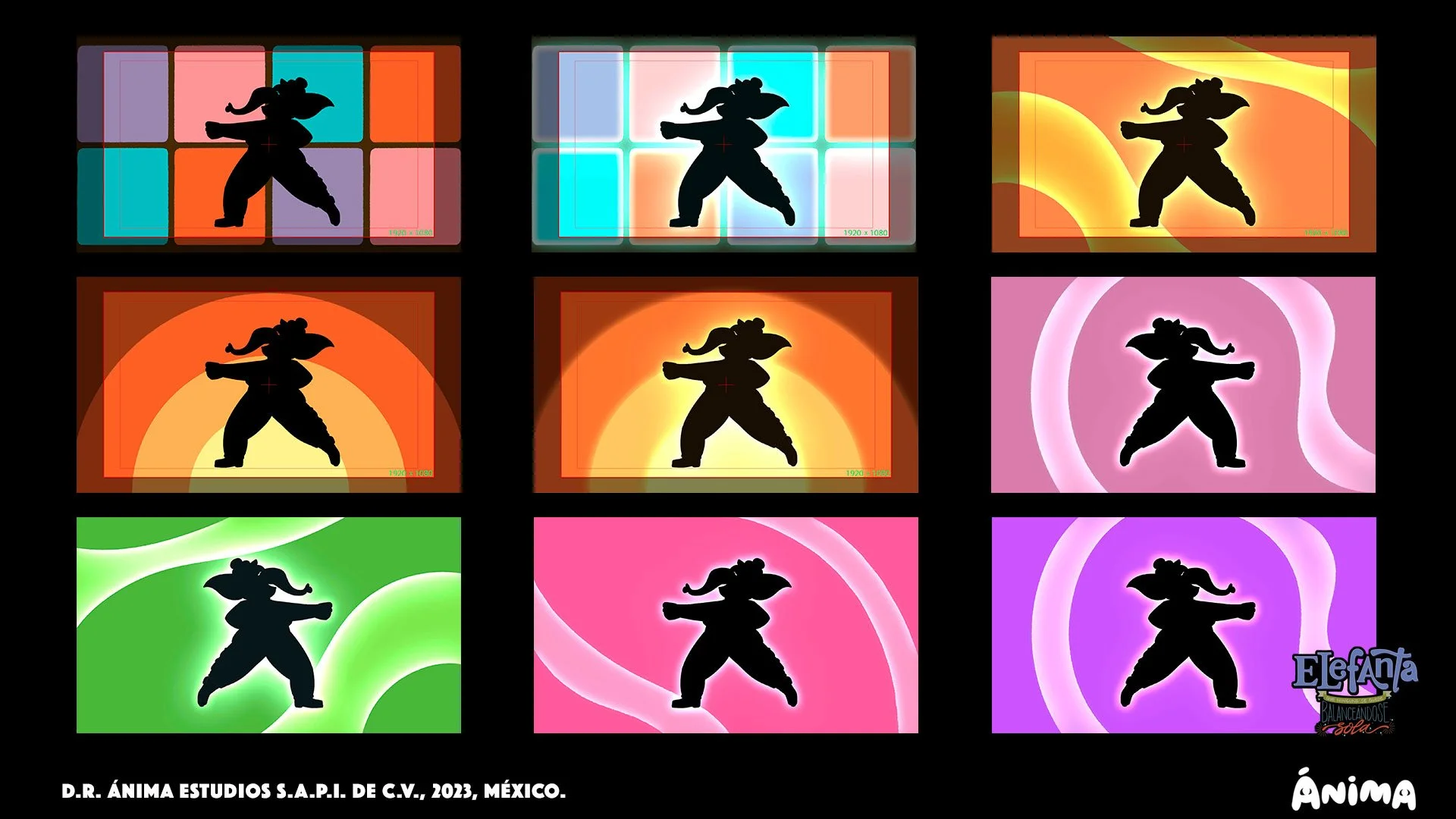 Realización de cuadros con efecto basados en layout de Marco Castellanos