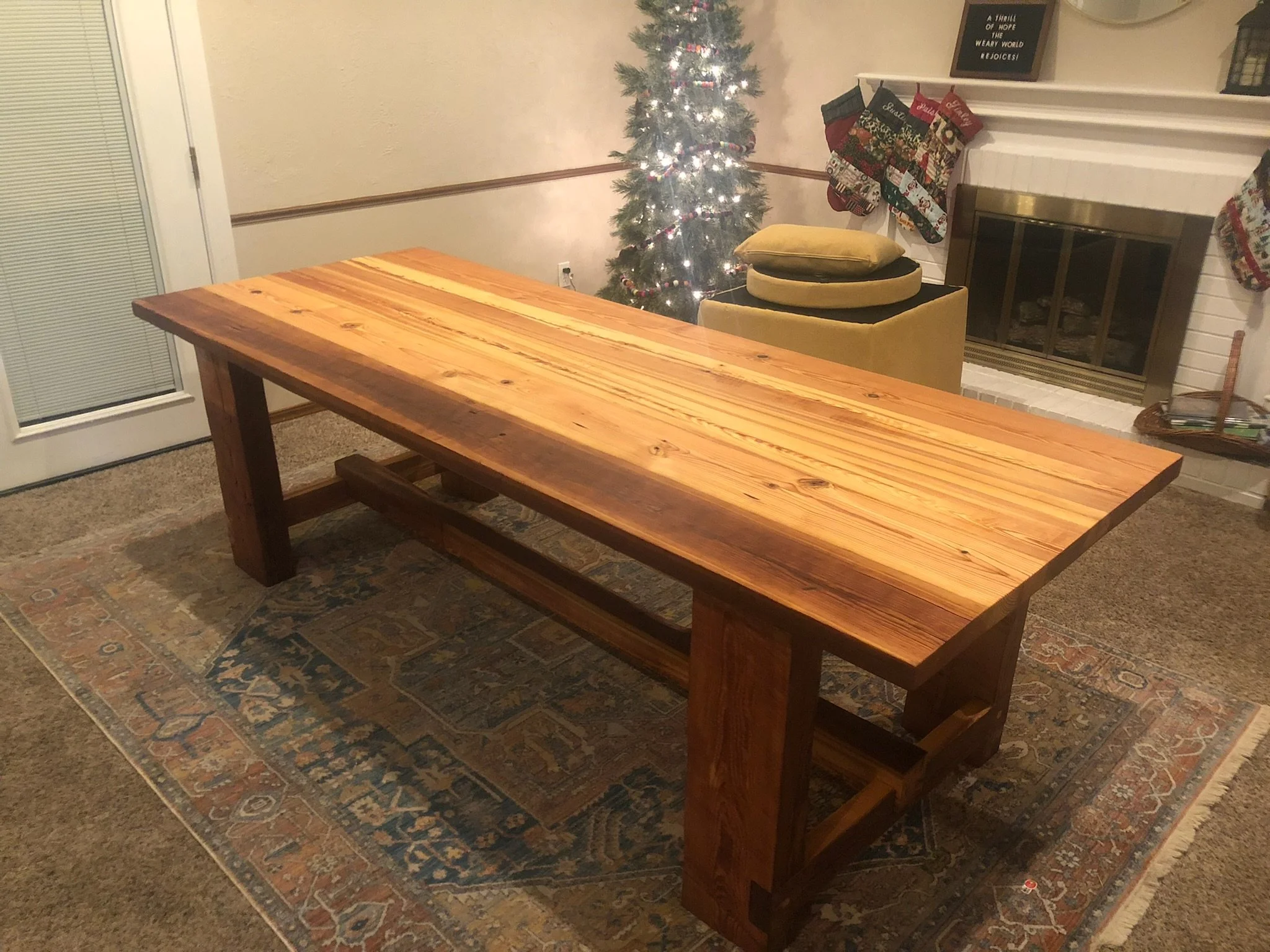 8' Reclaimed Pine Table